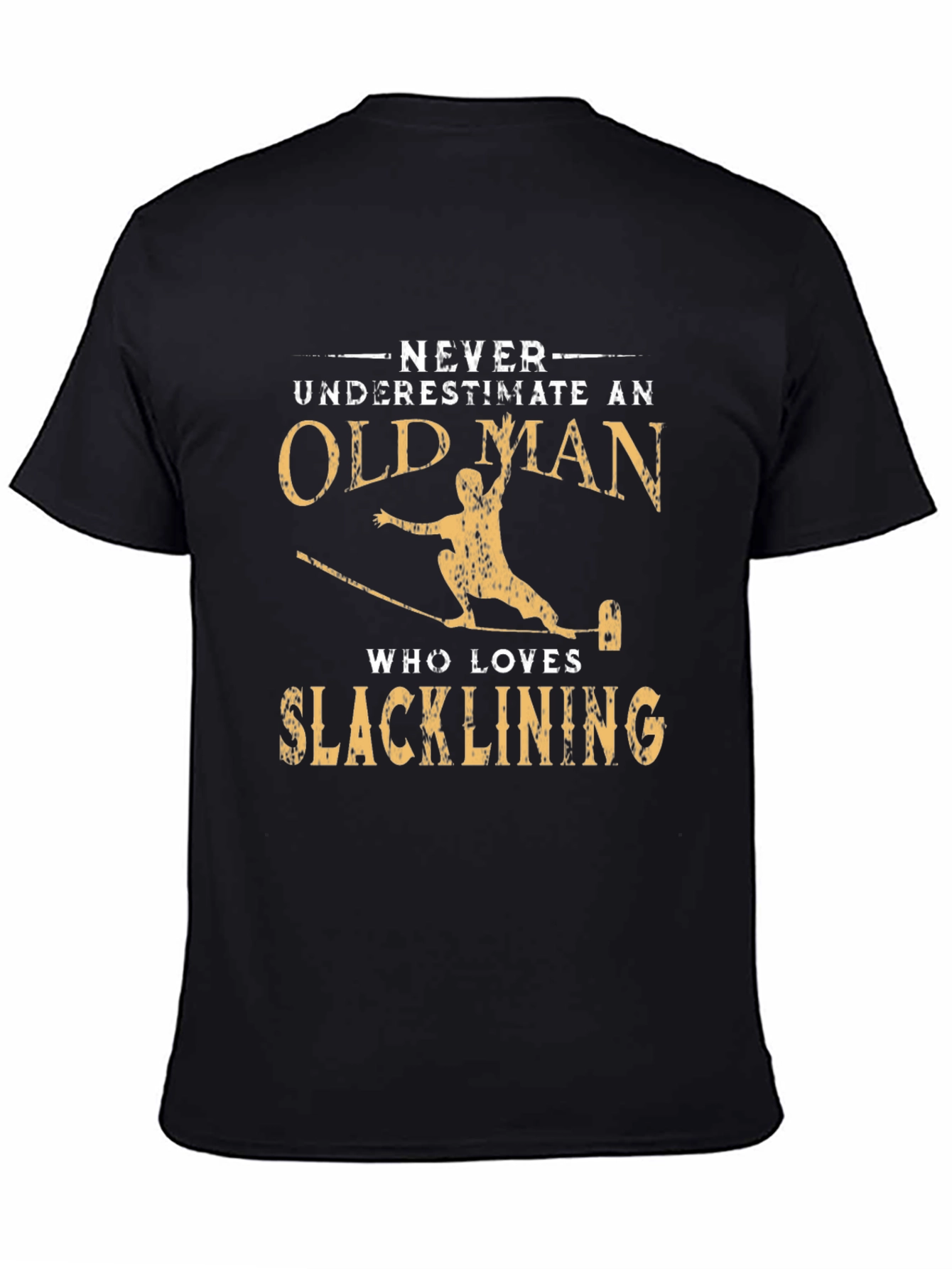 Slacklining Old Man Graphic Tee