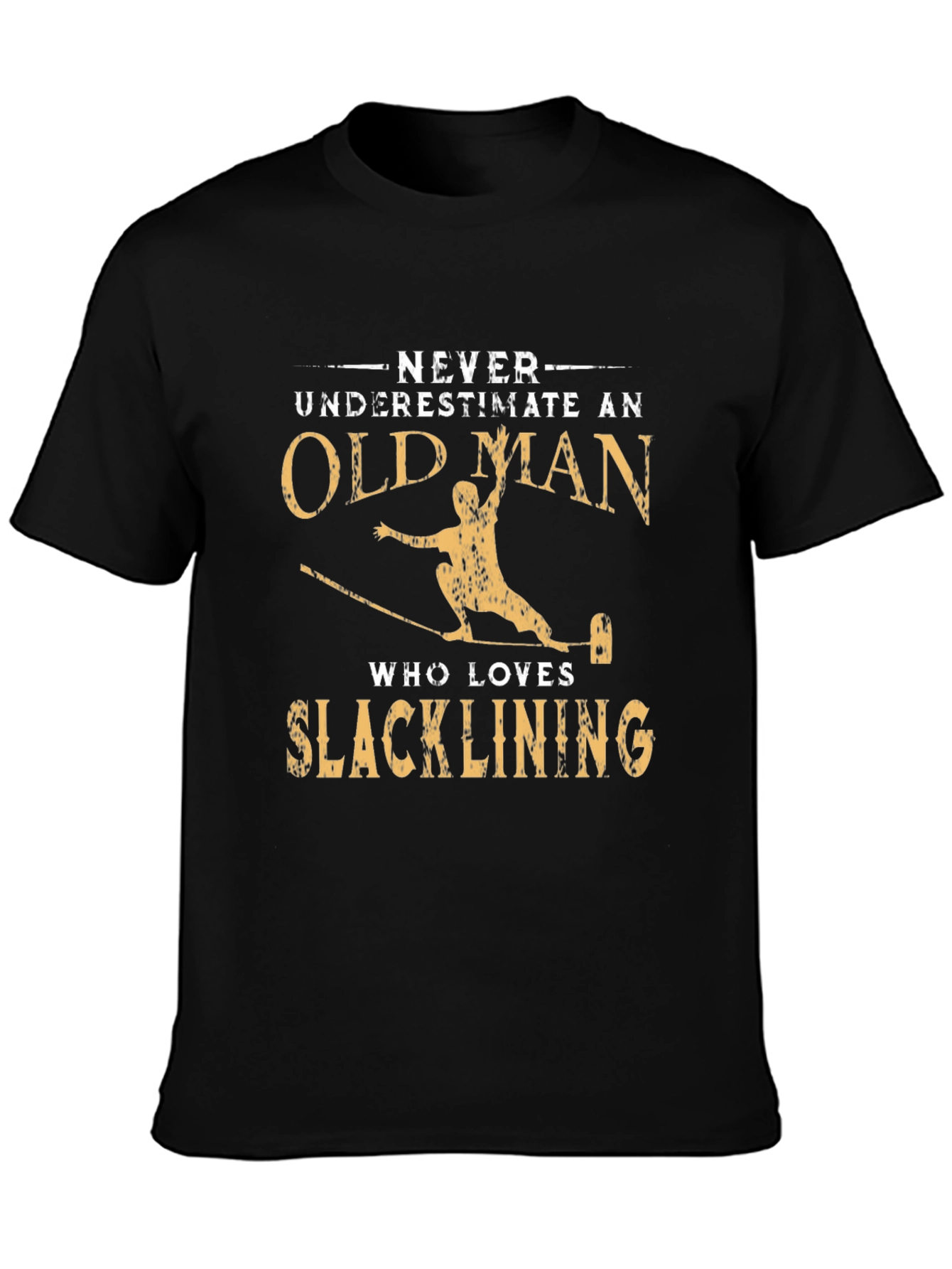 Slacklining Old Man Graphic Tee