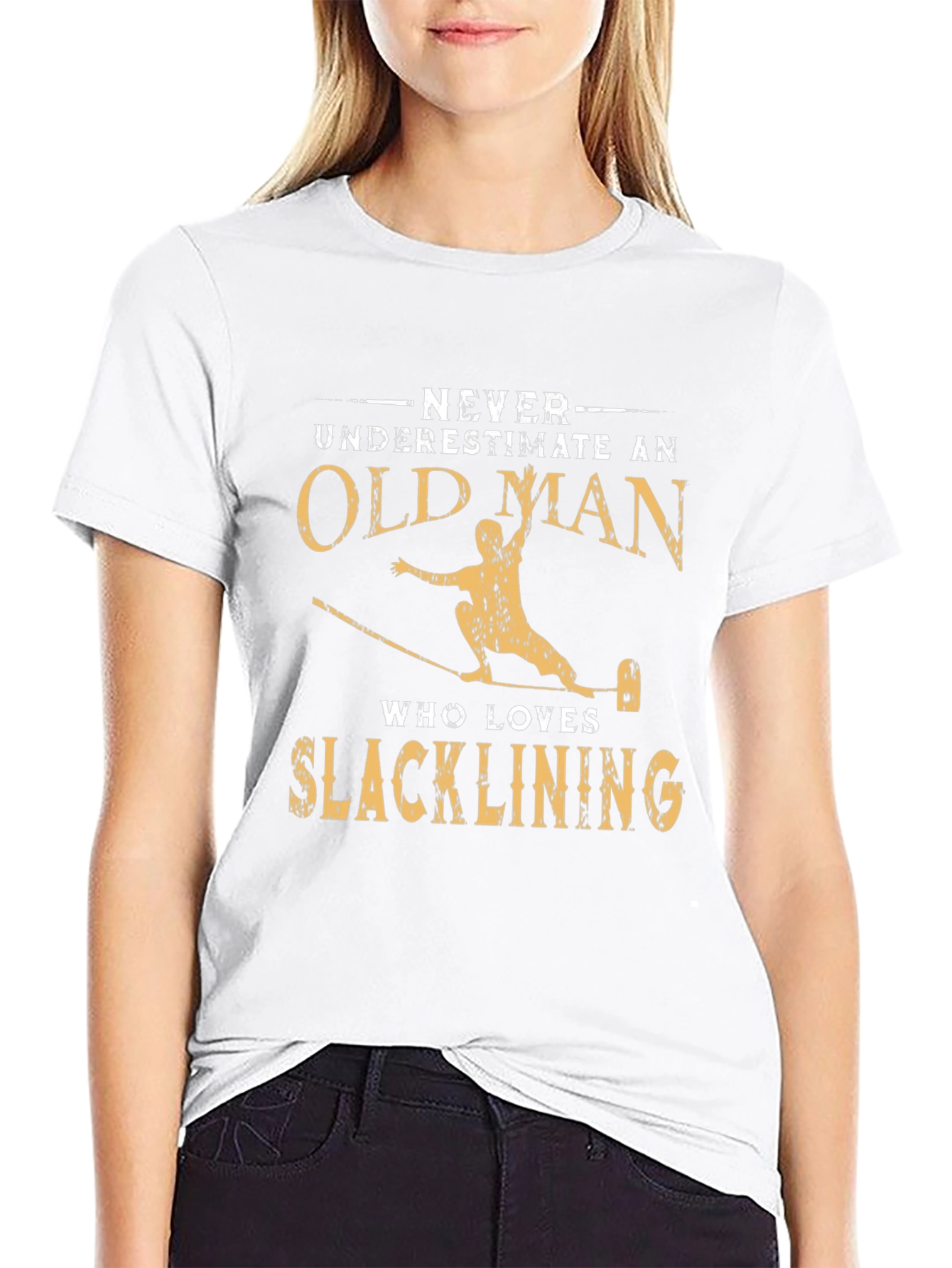 Slacklining Old Man Graphic Tee