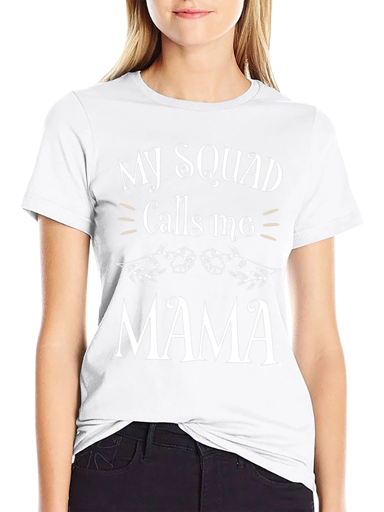 My Squad Calls Me Mama T-Shirt - Black