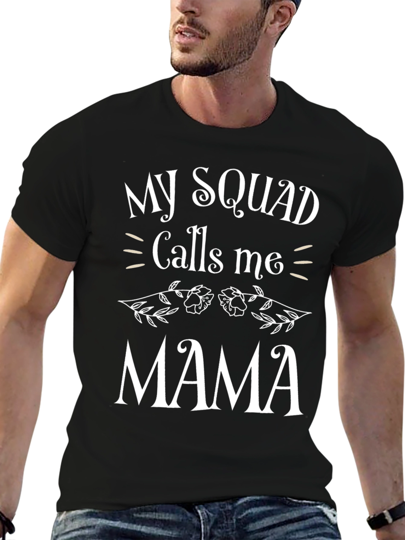 My Squad Calls Me Mama T-Shirt - Black