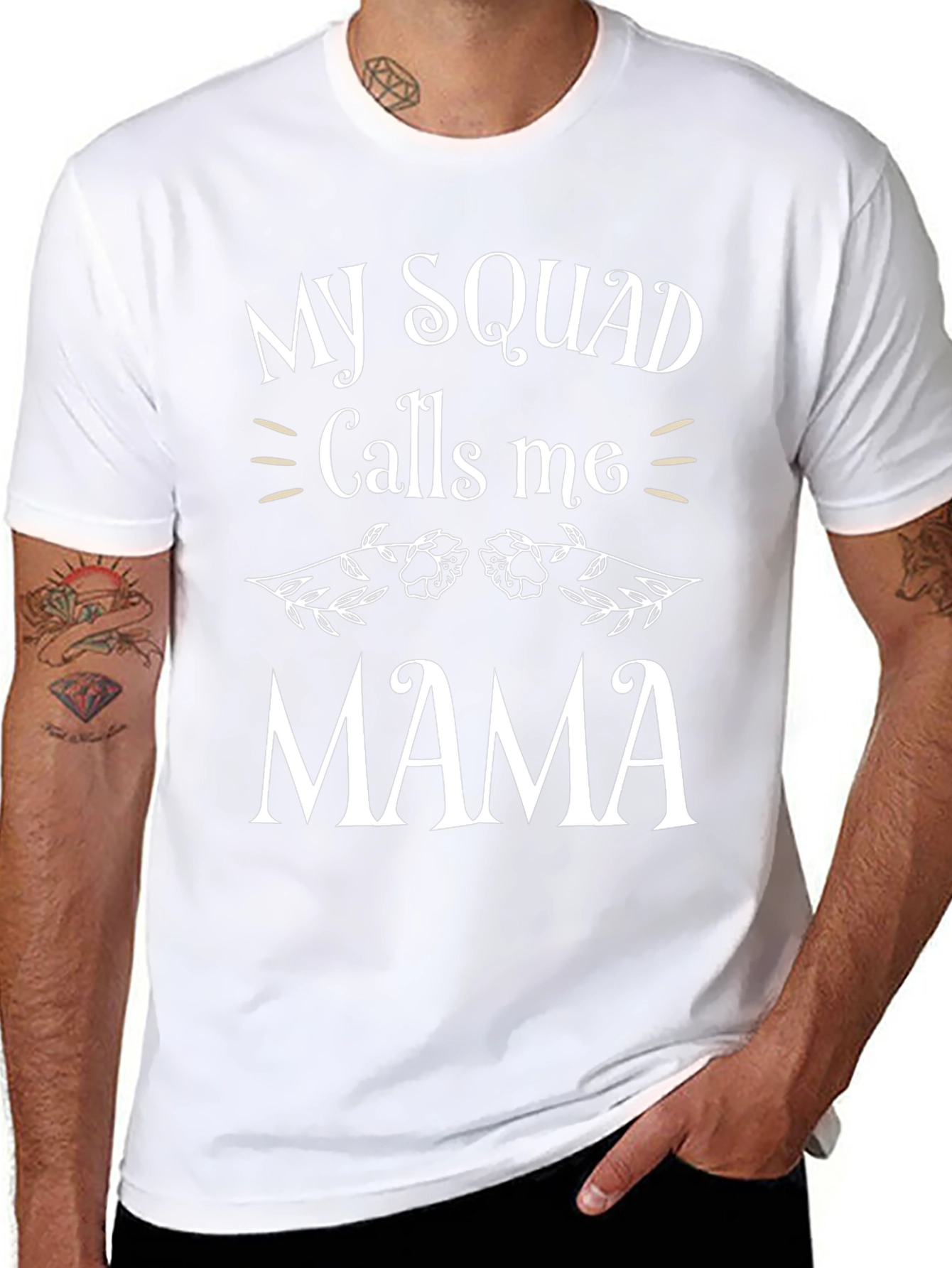 My Squad Calls Me Mama T-Shirt - Black