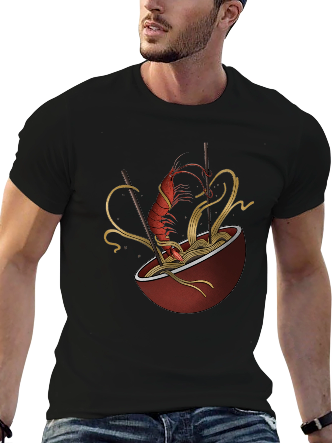 Shrimp Ramen Graphic T-Shirt
