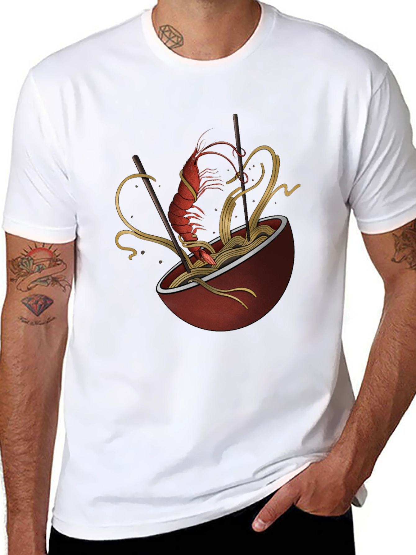 Shrimp Ramen Graphic T-Shirt