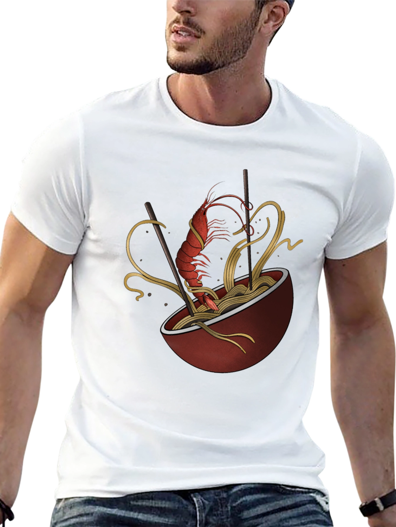Shrimp Ramen Graphic T-Shirt