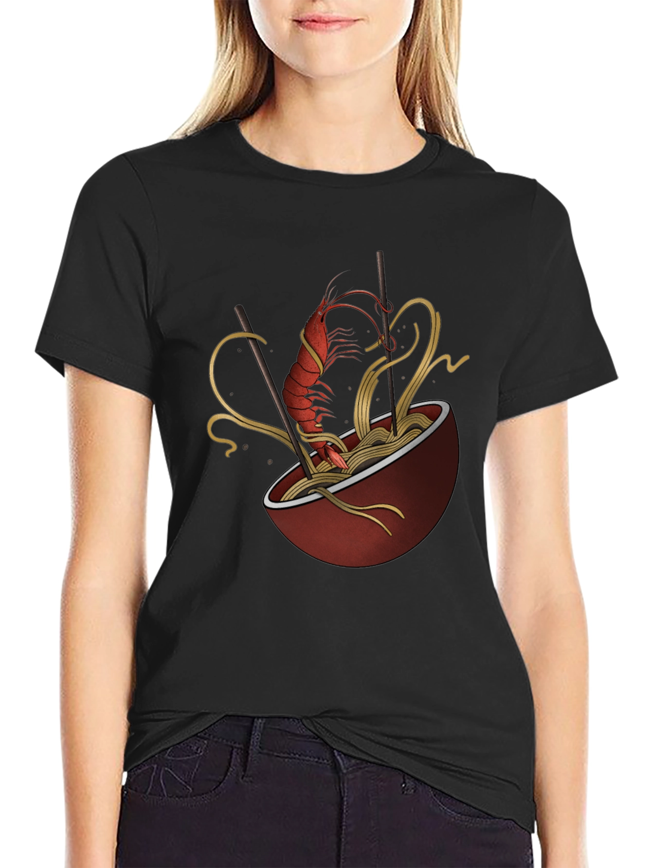 Shrimp Ramen Graphic T-Shirt