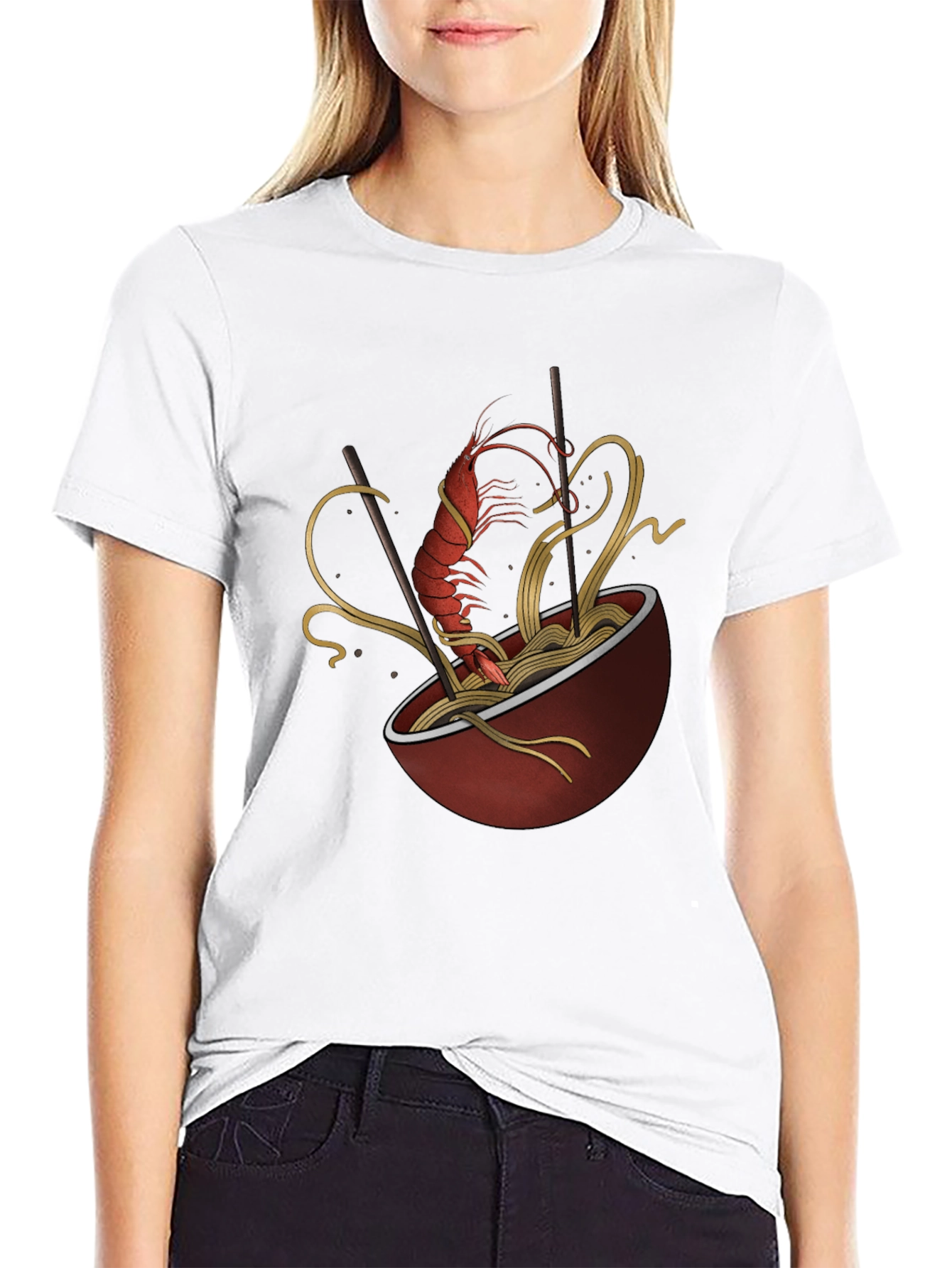 Shrimp Ramen Graphic T-Shirt