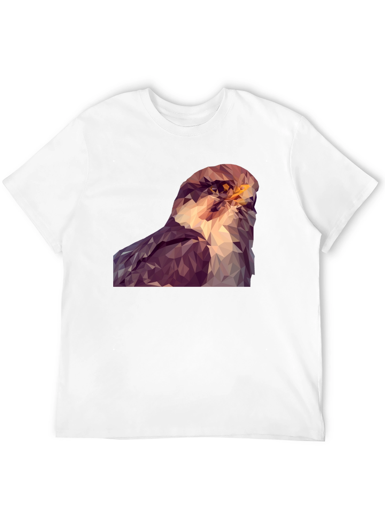 Abstract Hawk Graphic Tee - Modern Bird Art Shirt