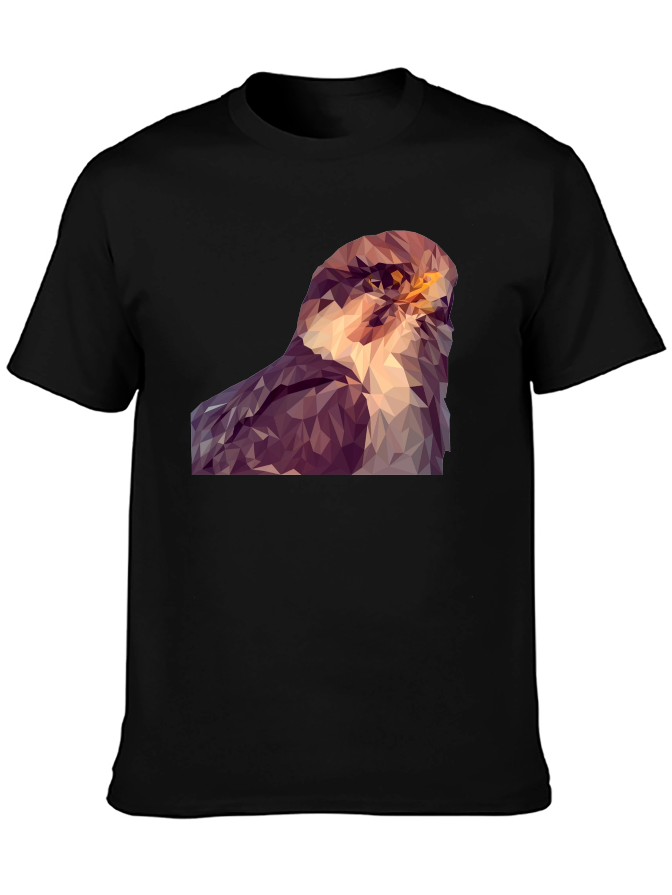 Abstract Hawk Graphic Tee - Modern Bird Art Shirt