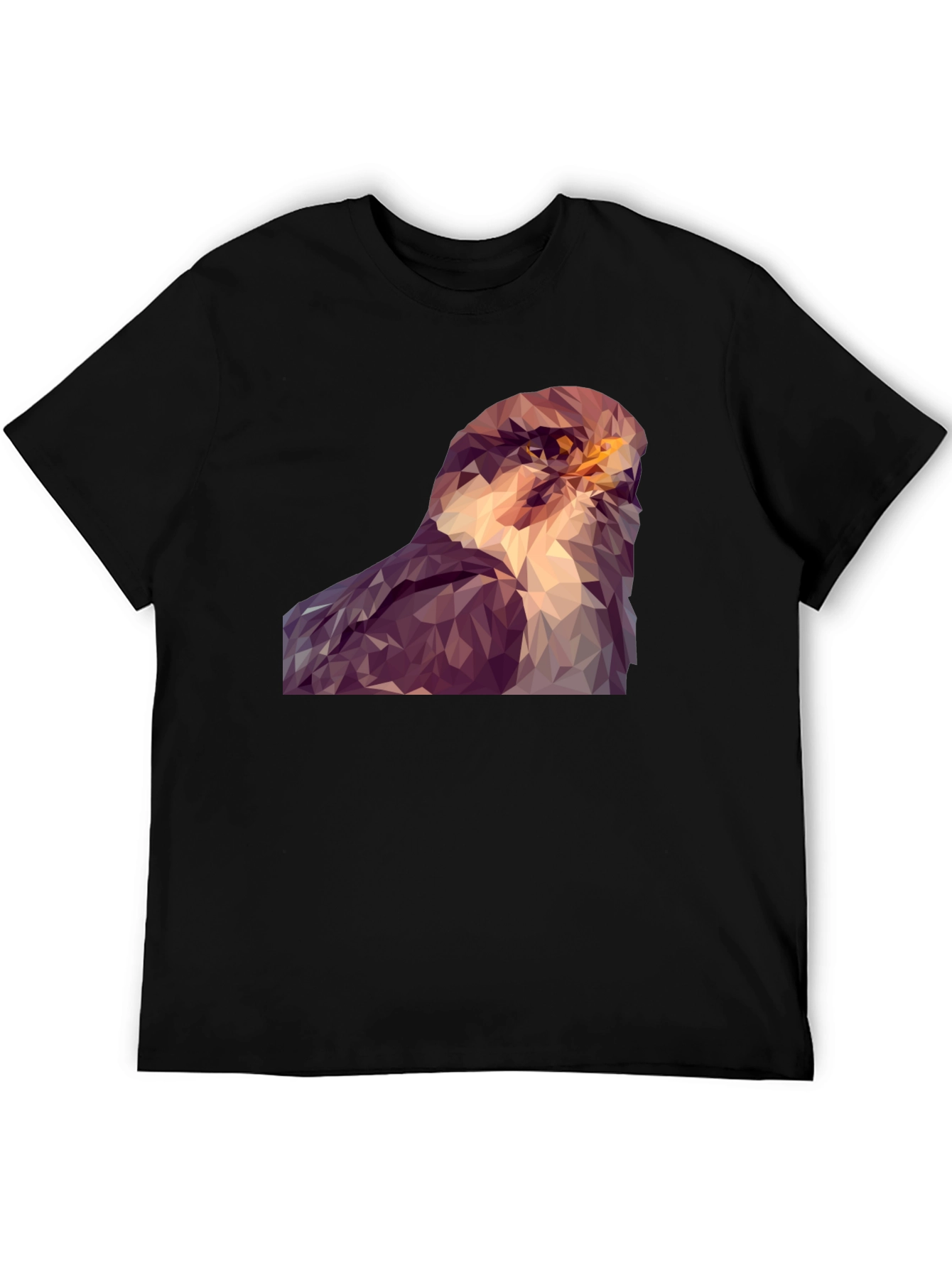 Abstract Hawk Graphic Tee - Modern Bird Art Shirt