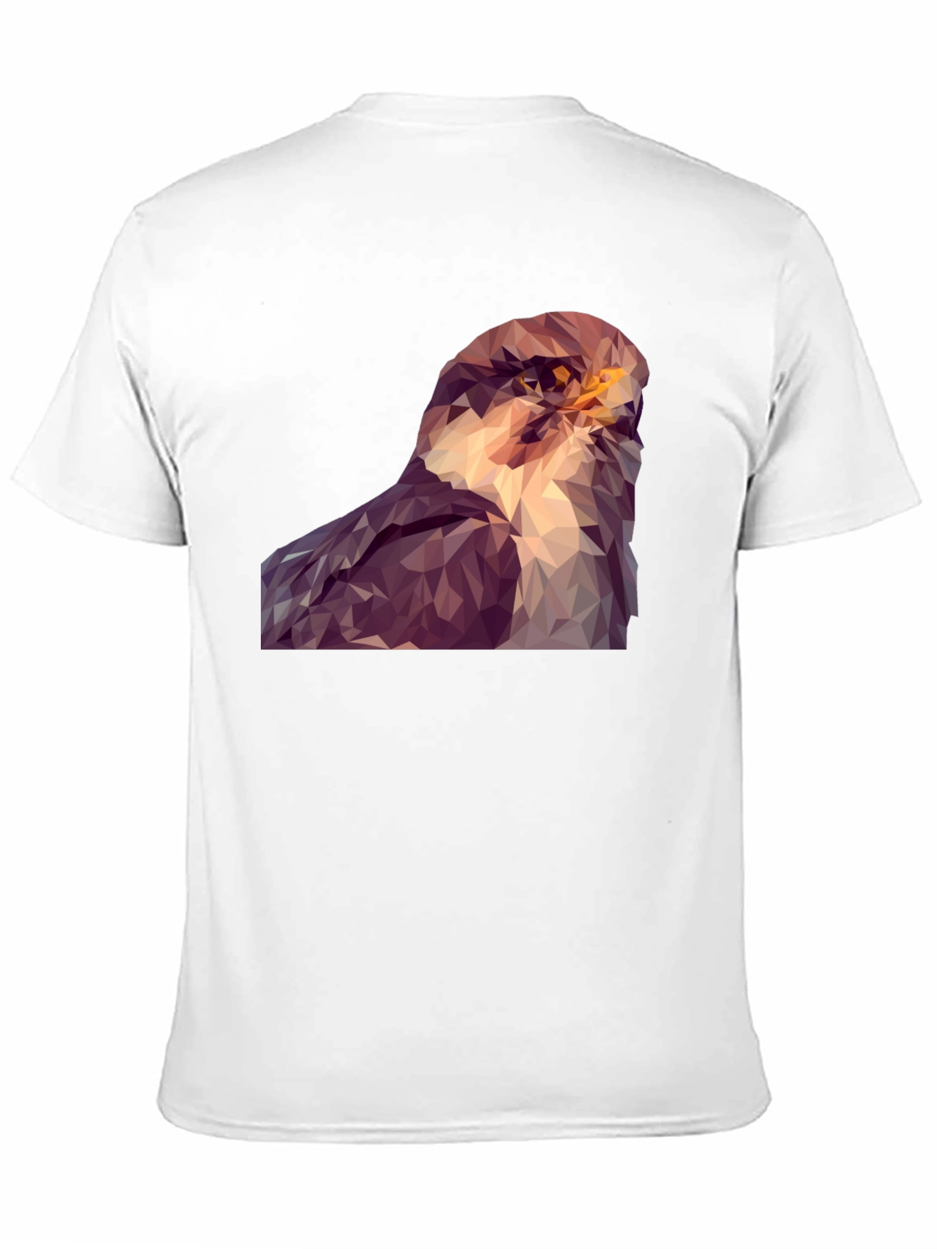 Abstract Hawk Graphic Tee - Modern Bird Art Shirt
