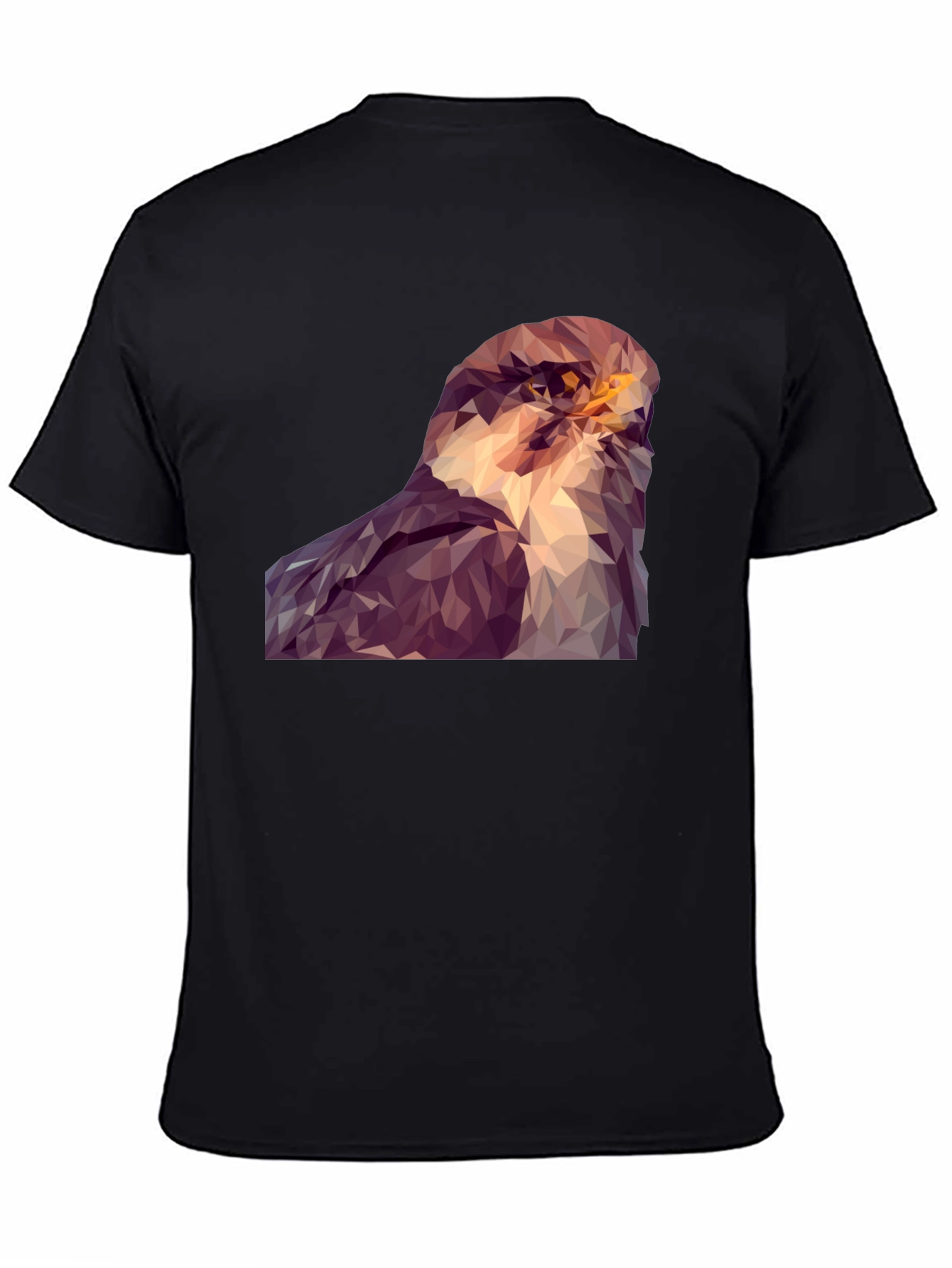 Abstract Hawk Graphic Tee - Modern Bird Art Shirt