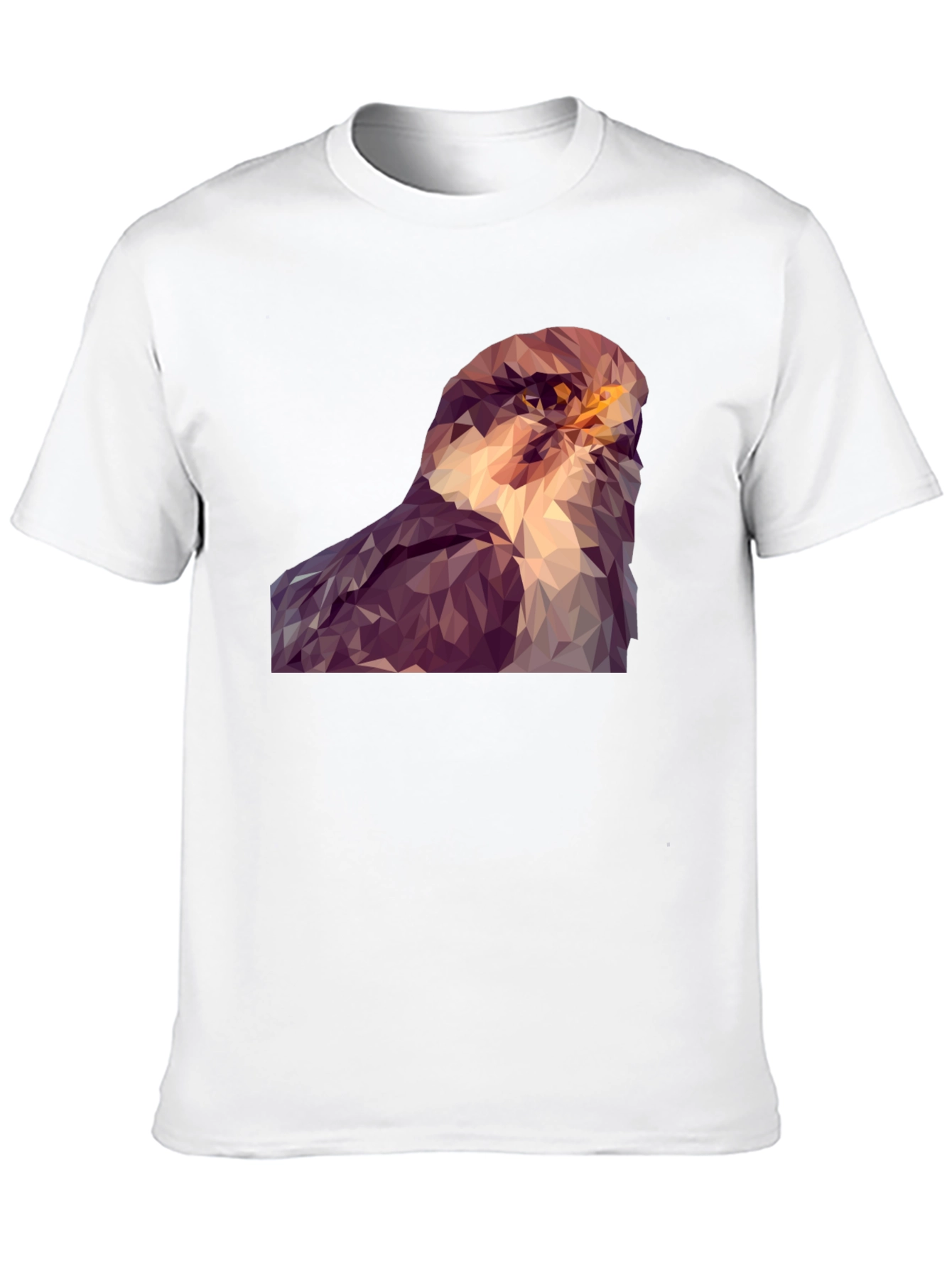 Abstract Hawk Graphic Tee - Modern Bird Art Shirt