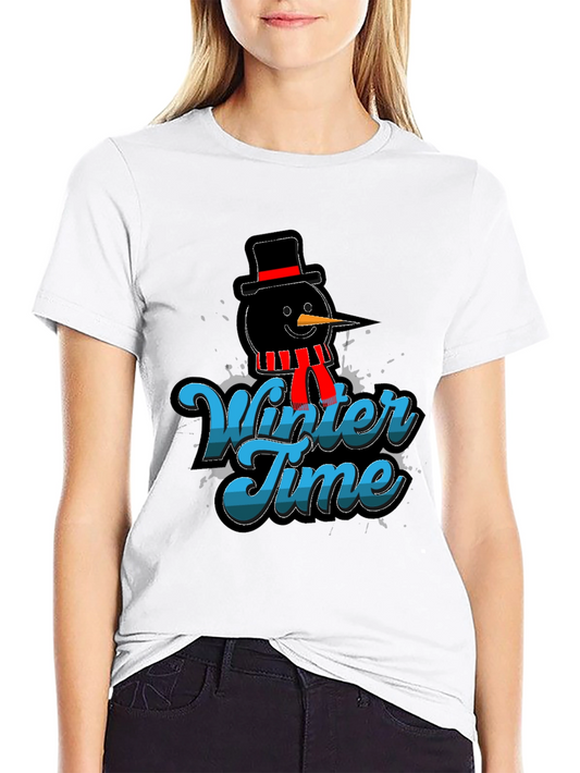 Winter Time Snowman Graphic Tee