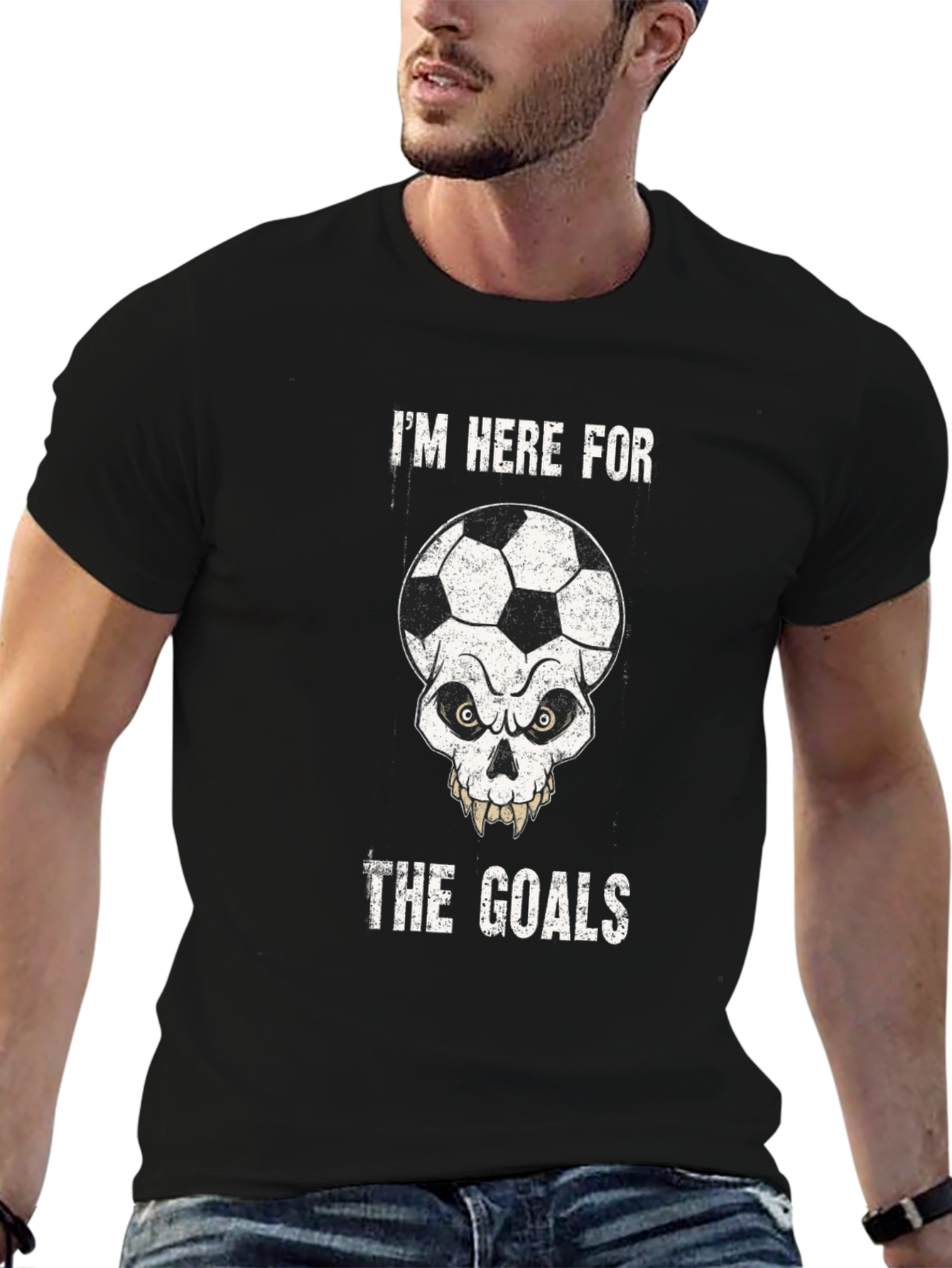 Skull Soccer Goals T-Shirt