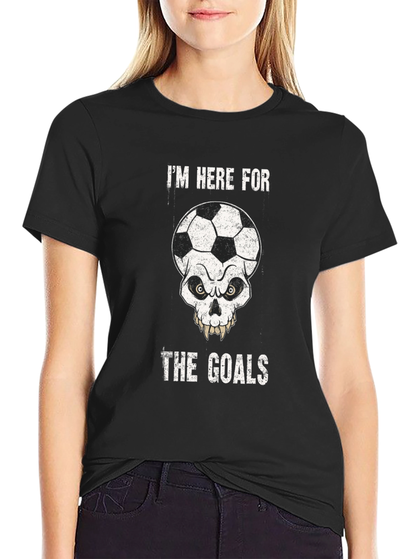 Skull Soccer Goals T-Shirt