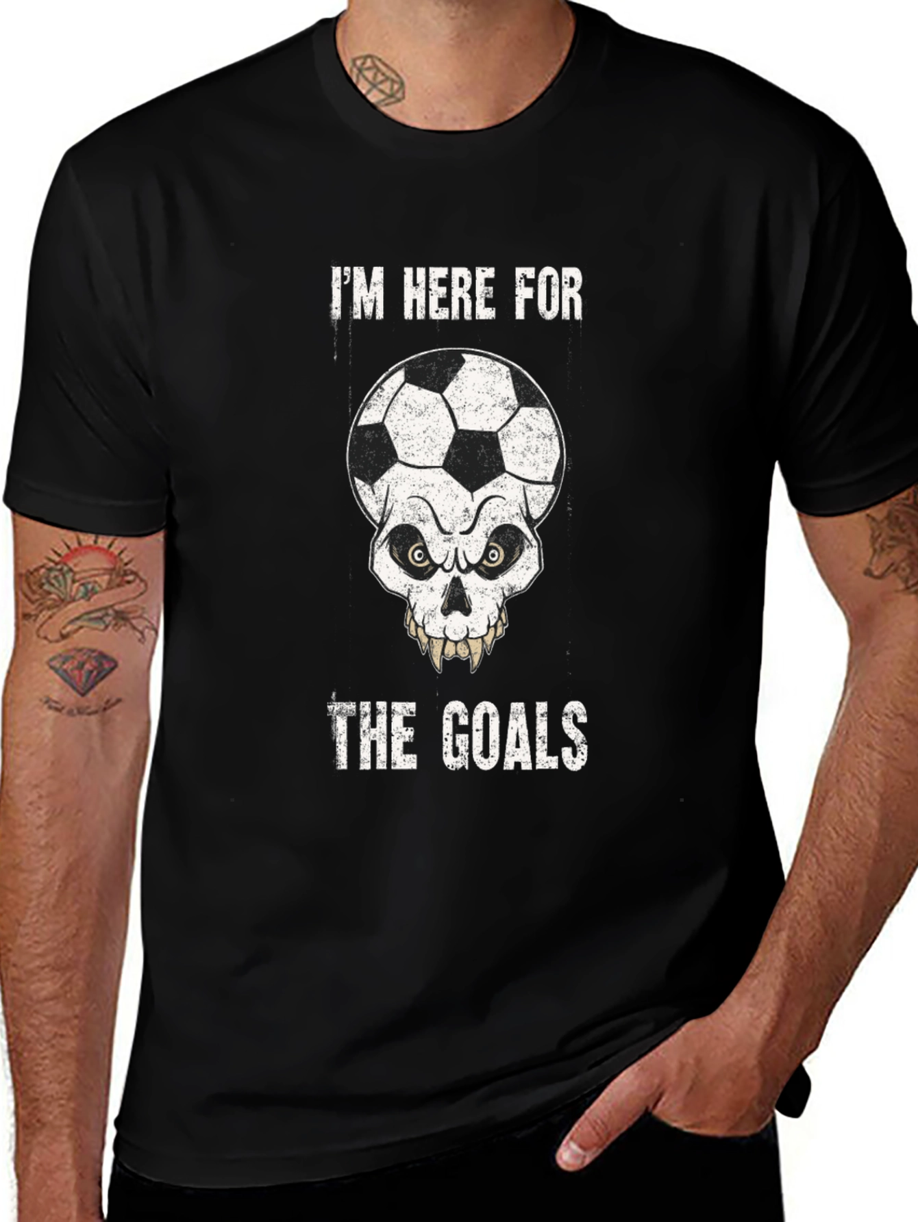 Skull Soccer Goals T-Shirt