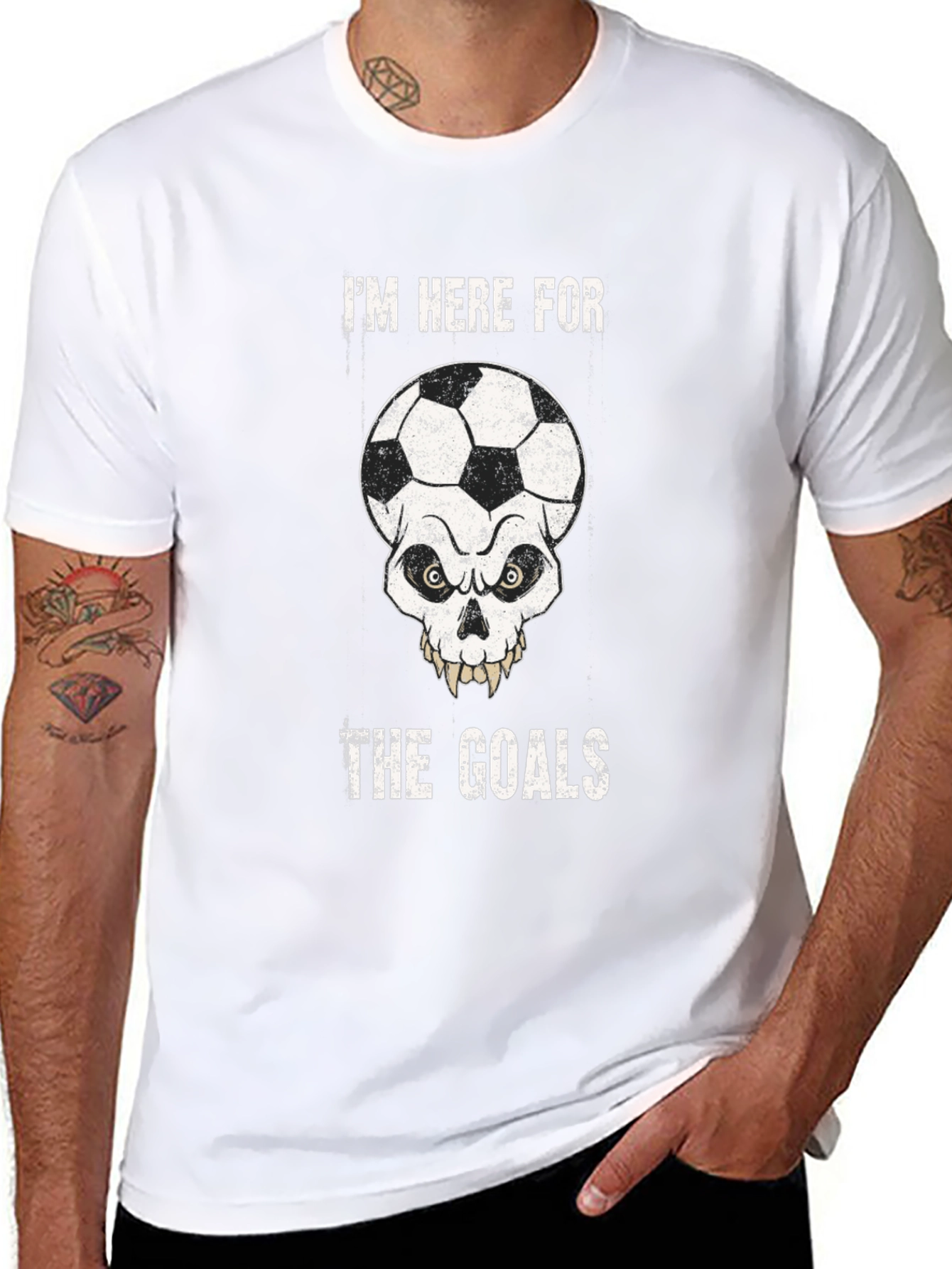 Skull Soccer Goals T-Shirt