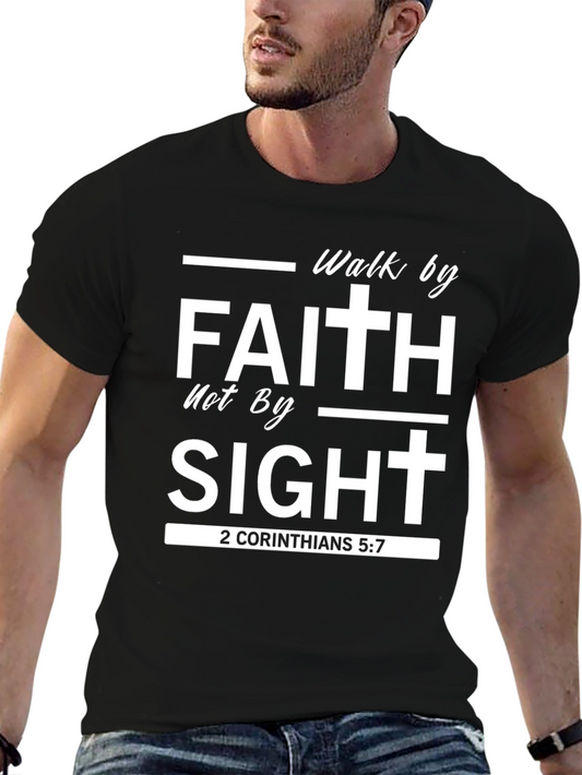Walk By Faith T-Shirt - Christian Apparel