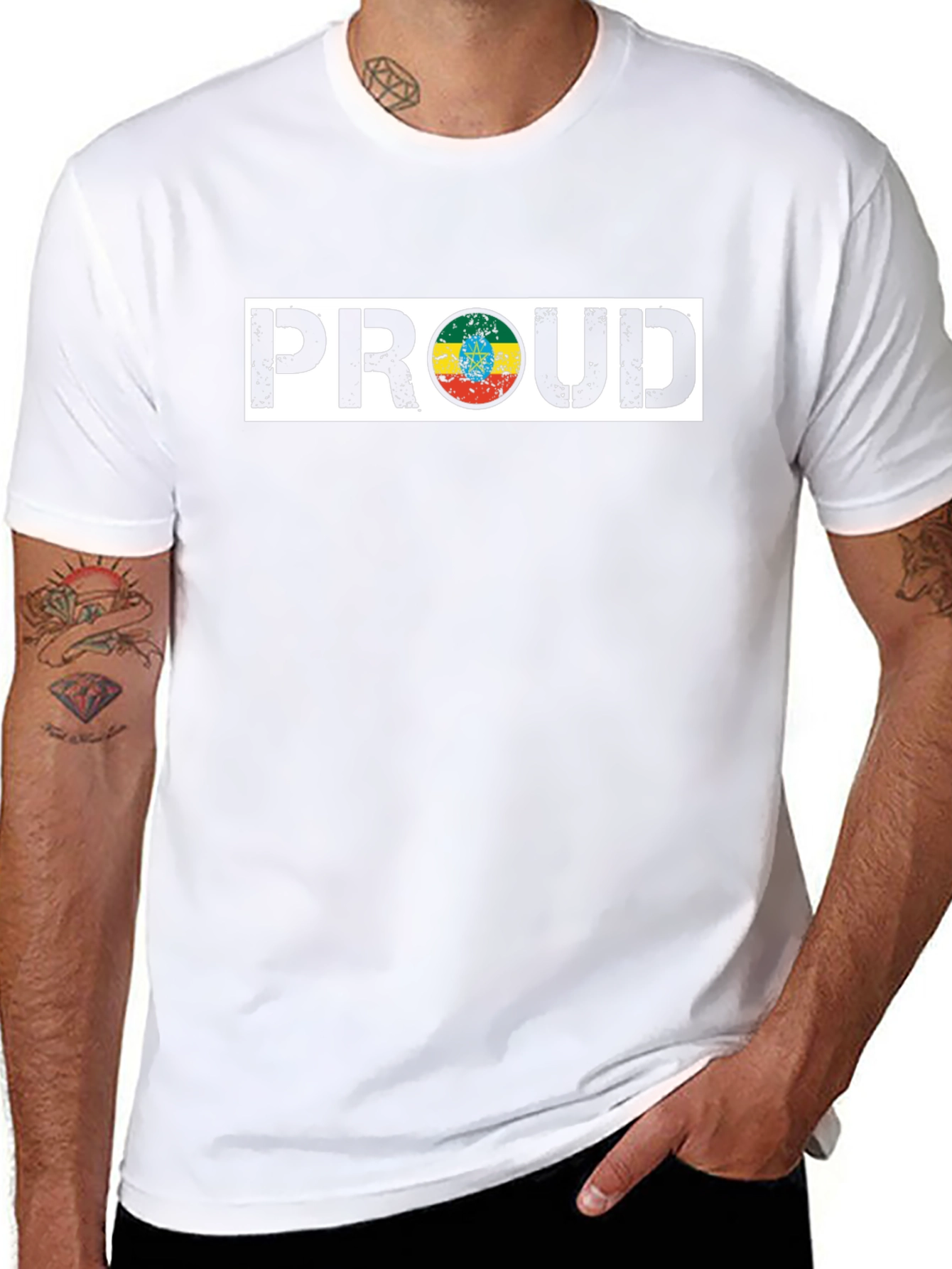 Proud Ethiopian Flag T-Shirt