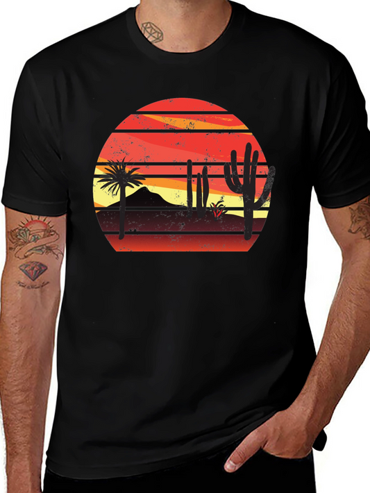 Sunset Desert Graphic T-Shirt