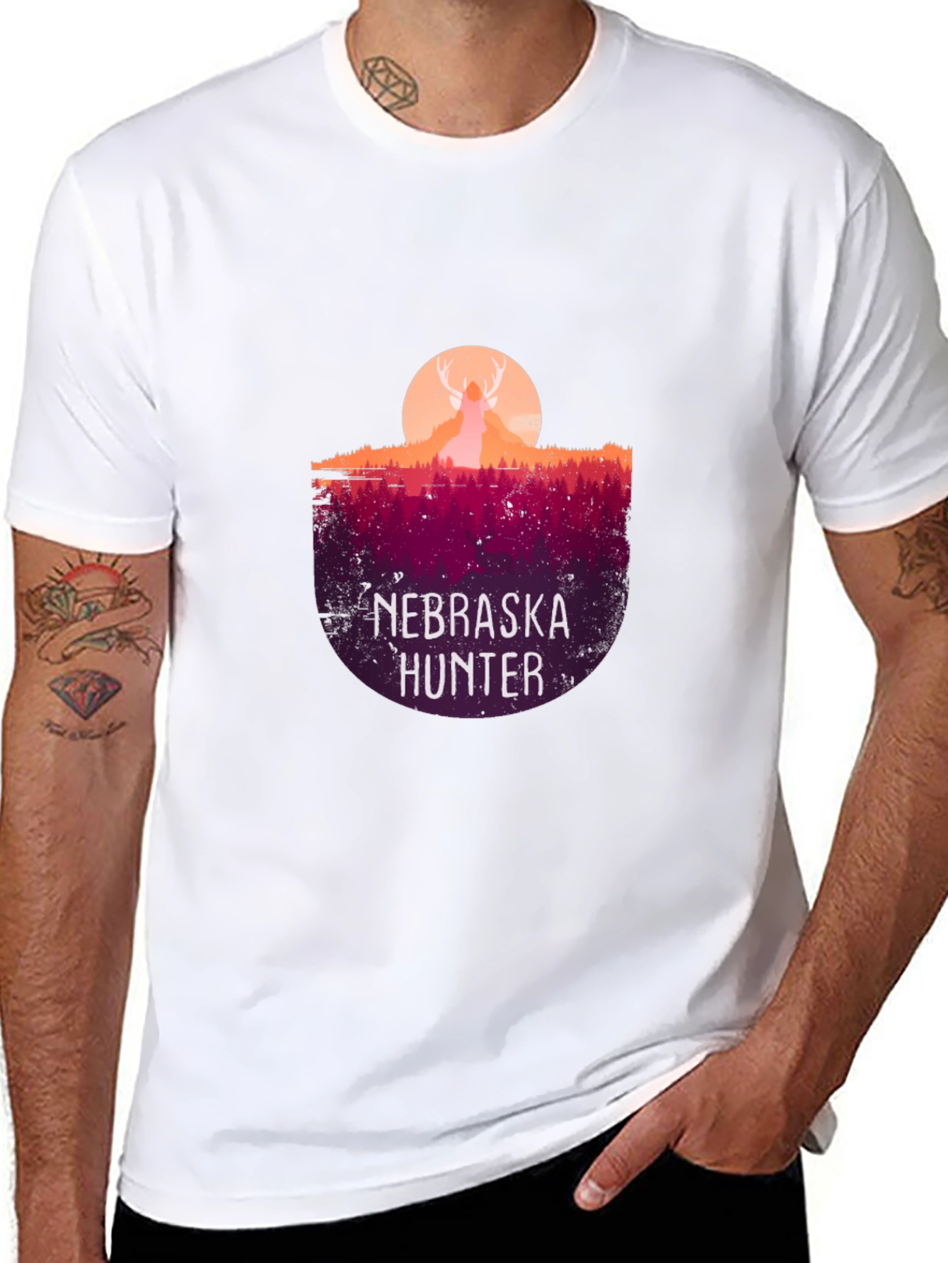 Nebraska Hunter Graphic T-Shirt