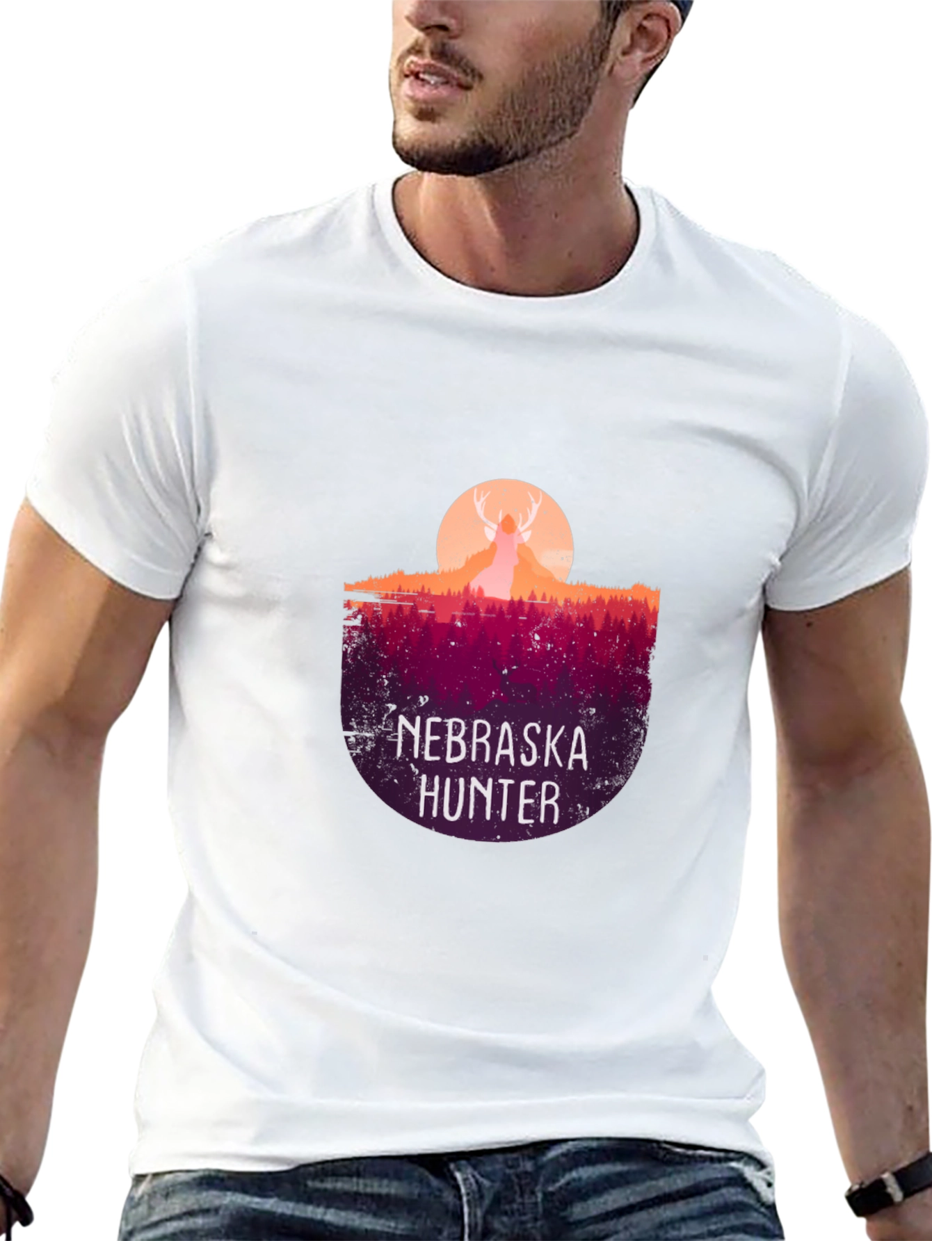 Nebraska Hunter Graphic T-Shirt