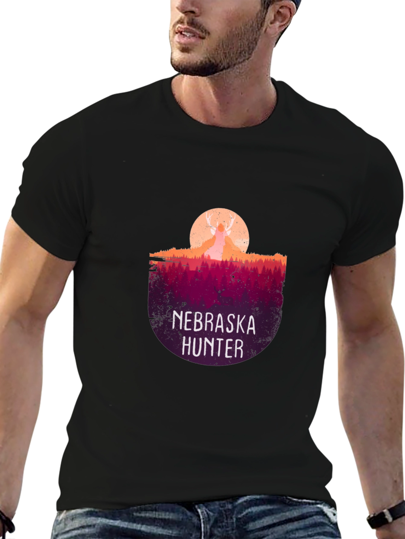 Nebraska Hunter Graphic T-Shirt