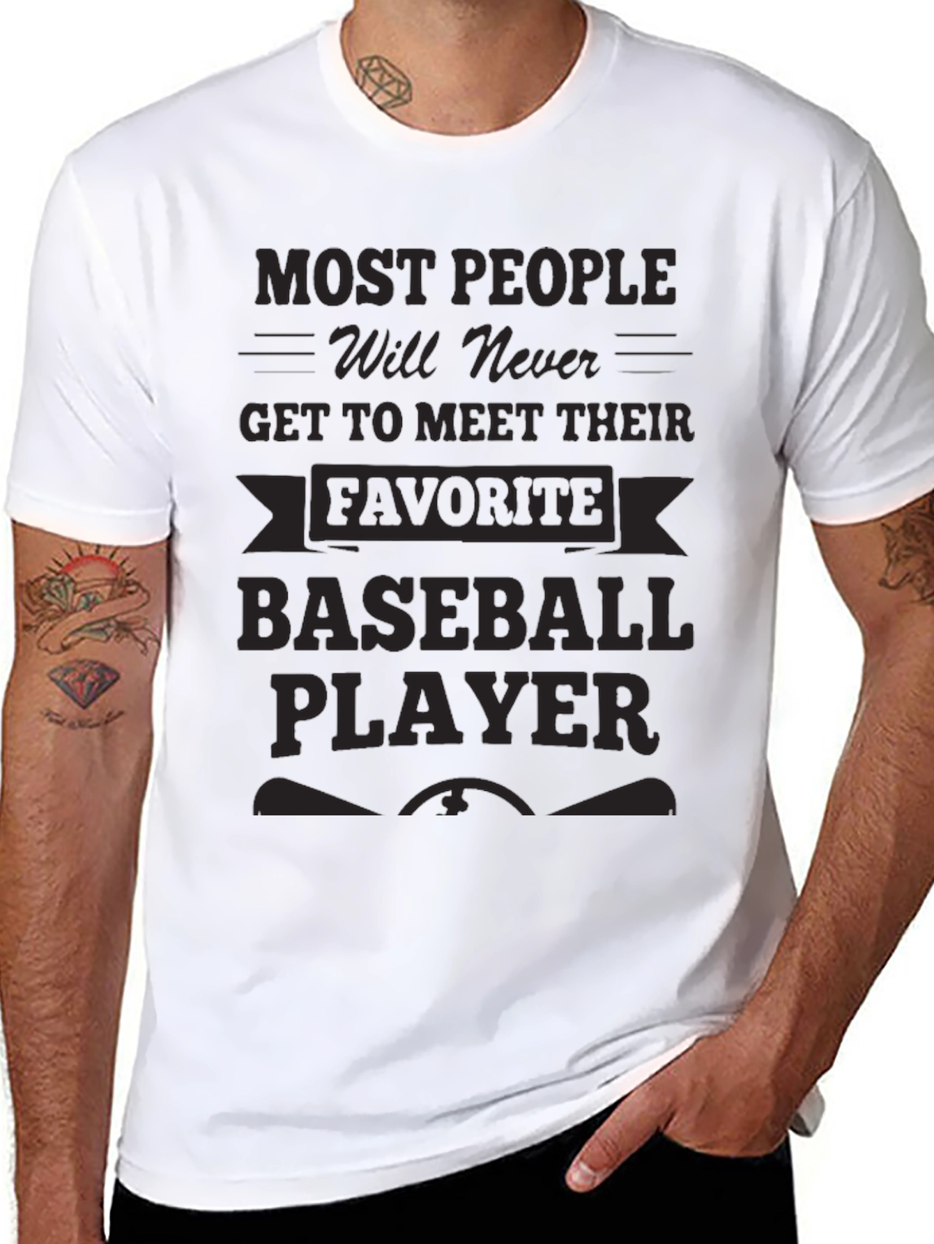 Baseball Player T-Shirt - Fan Apparel