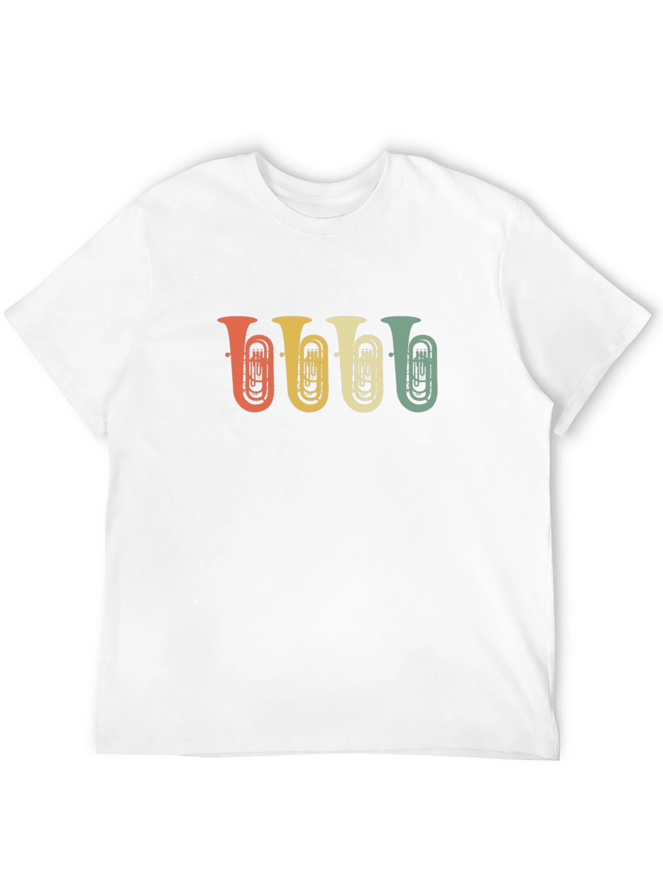 Retro Tuba Graphic Tee - Musical Instrument Shirt