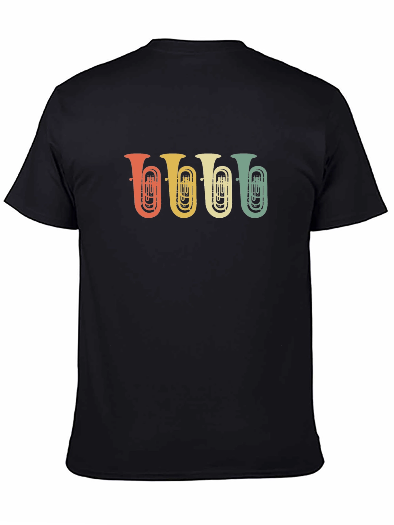 Retro Tuba Graphic Tee - Musical Instrument Shirt