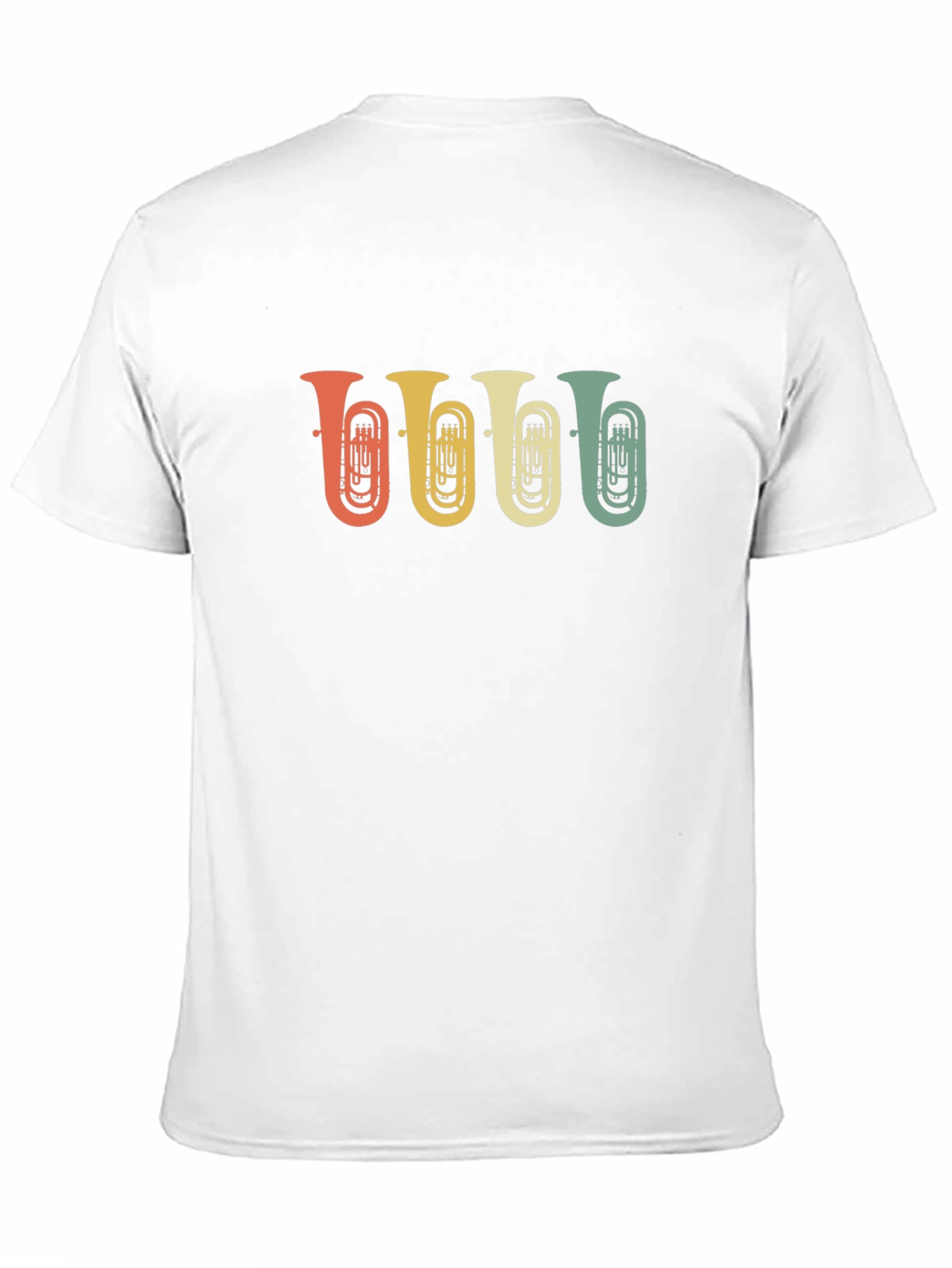 Retro Tuba Graphic Tee - Musical Instrument Shirt