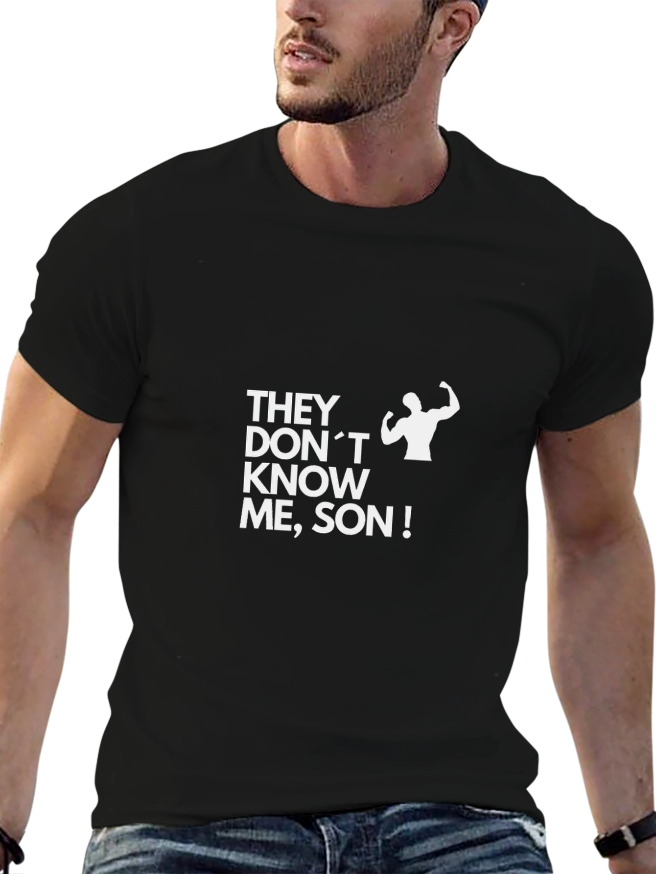 They Dont Know Me Son! Black T-Shirt