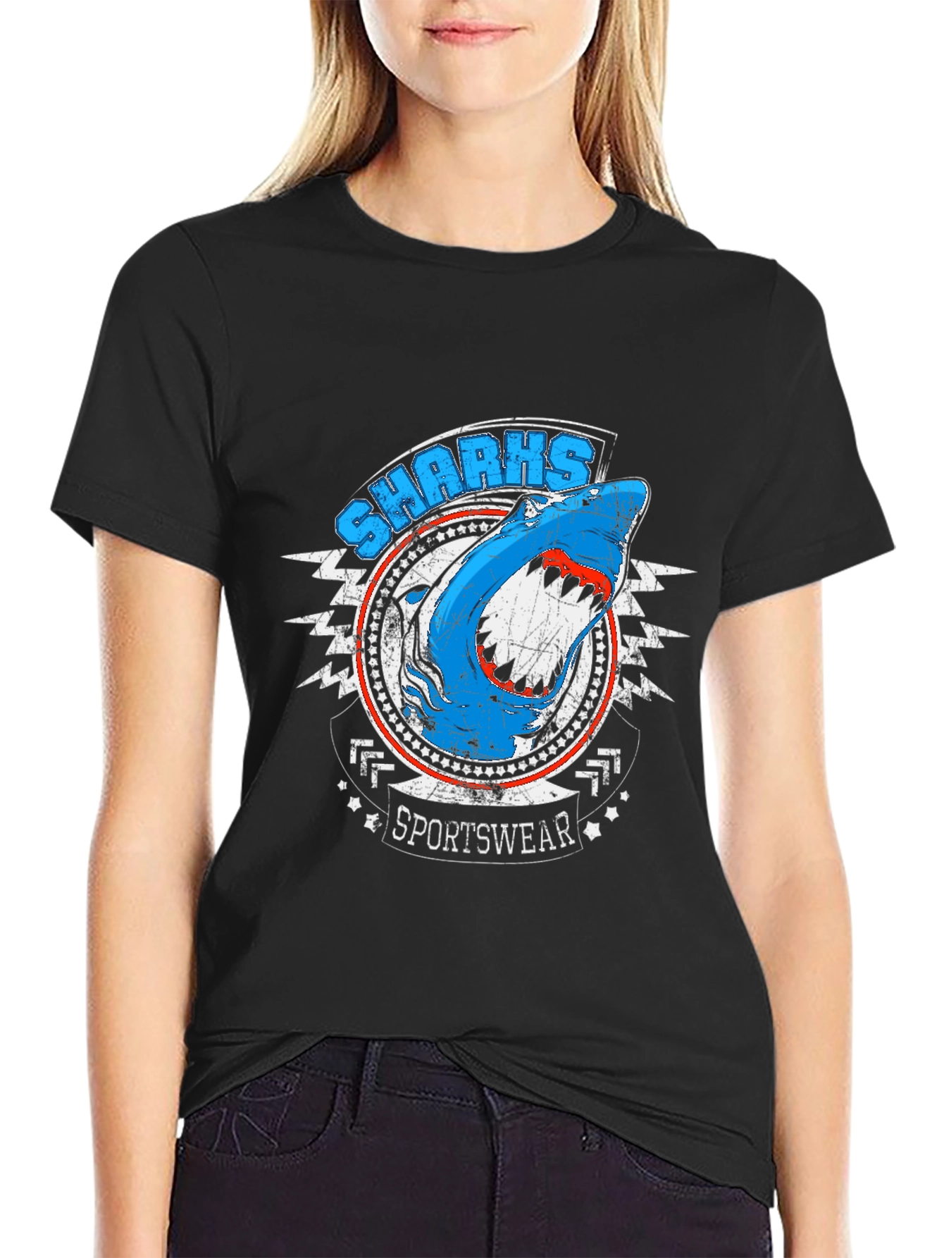 Shark Sportswear Graphic Tee - Black