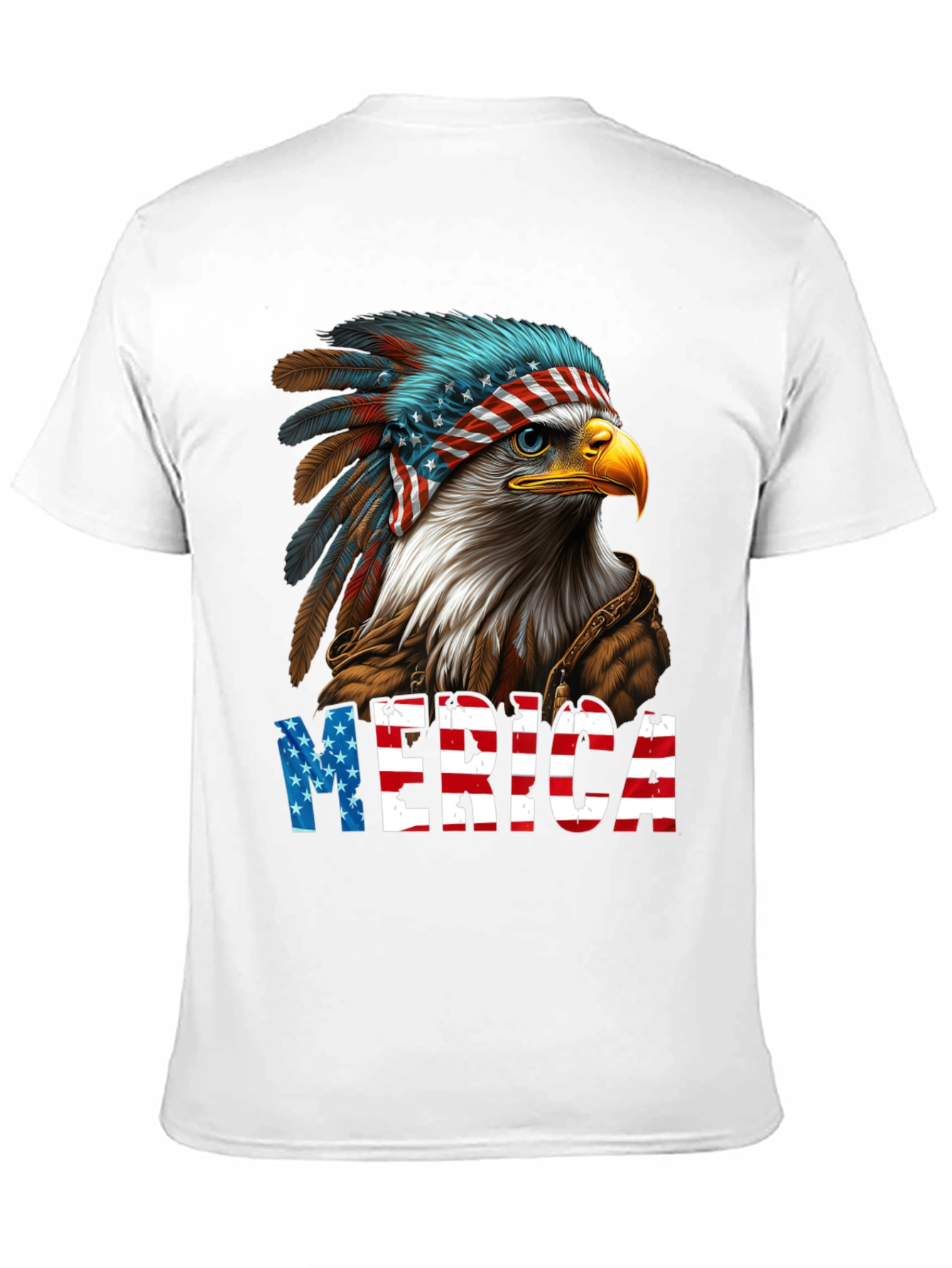 Patriotic Eagle Merica Graphic T-Shirt
