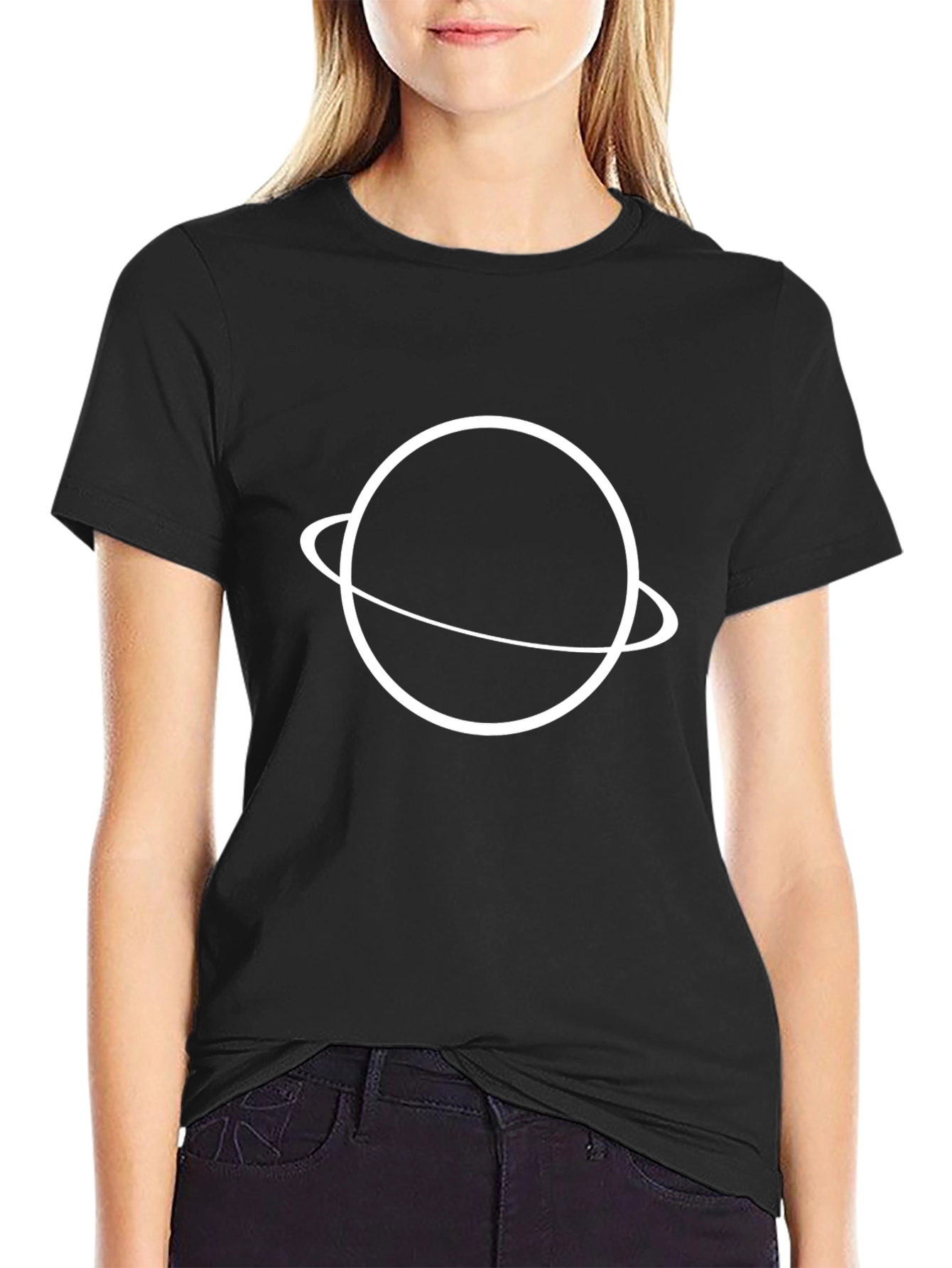 Planet Graphic Black T-Shirt - Stylish & Unique Design