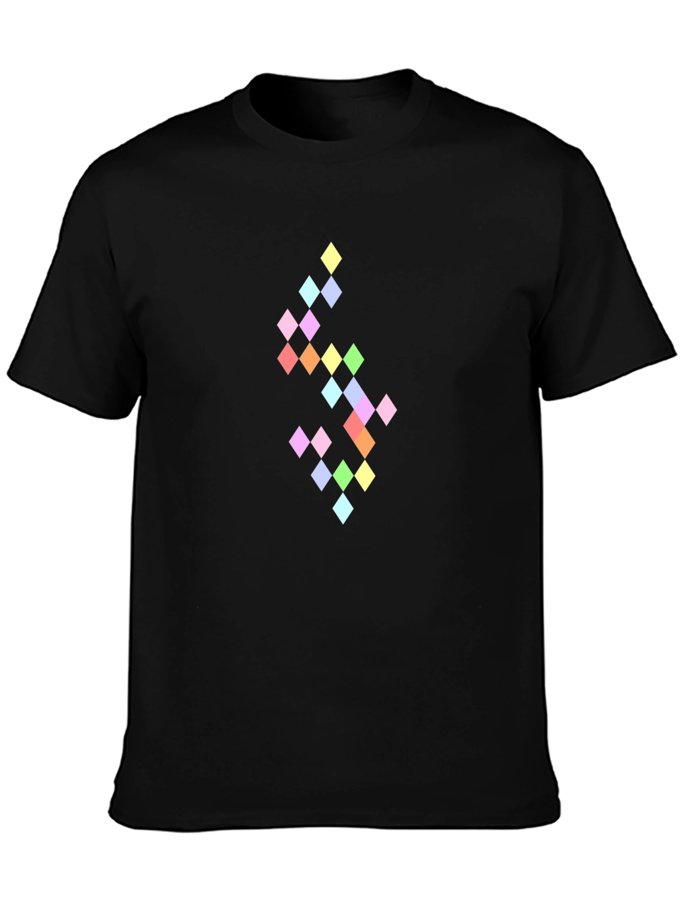 Pixel Diamond Black T-Shirt
