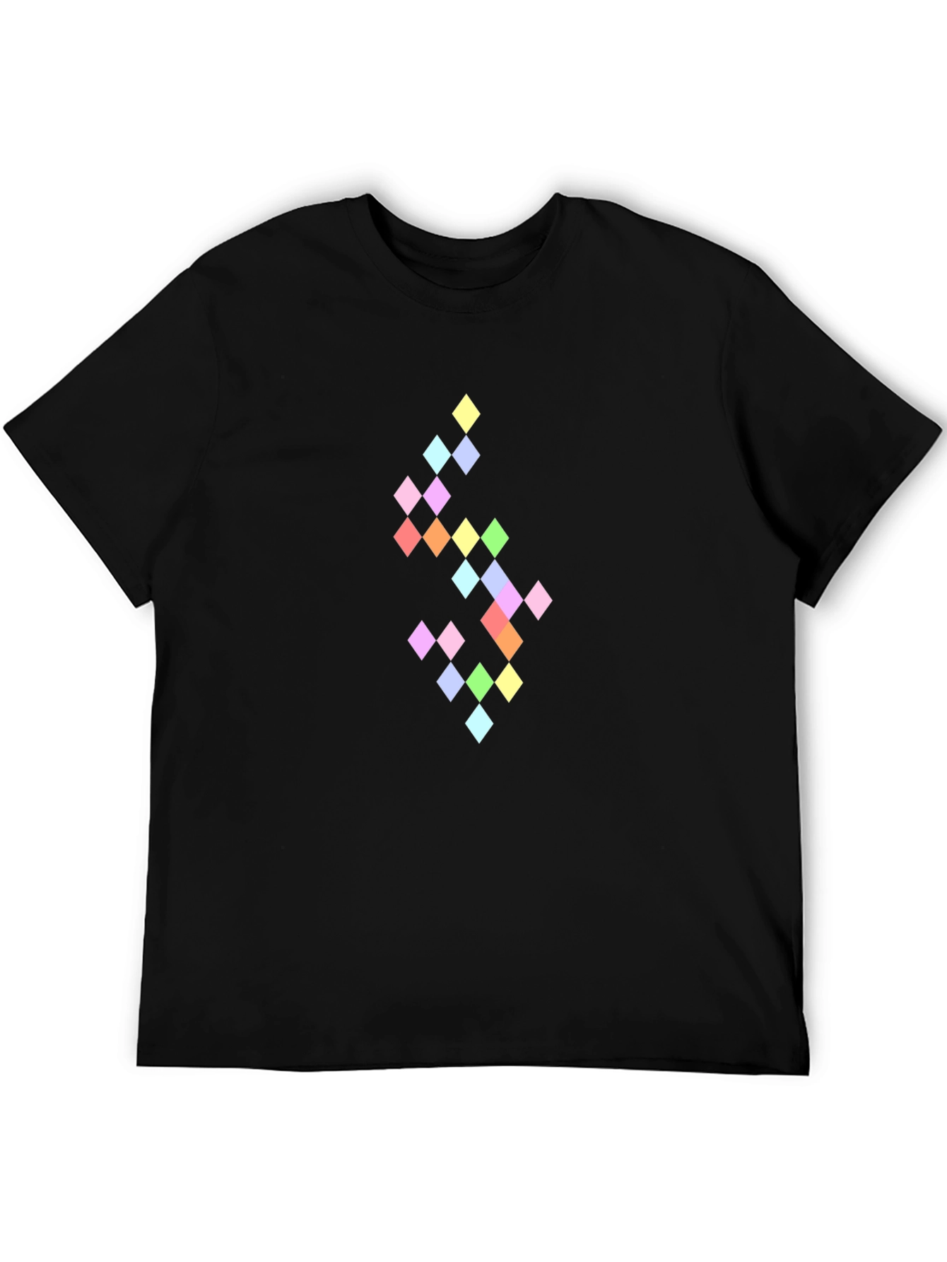 Pixel Diamond Black T-Shirt