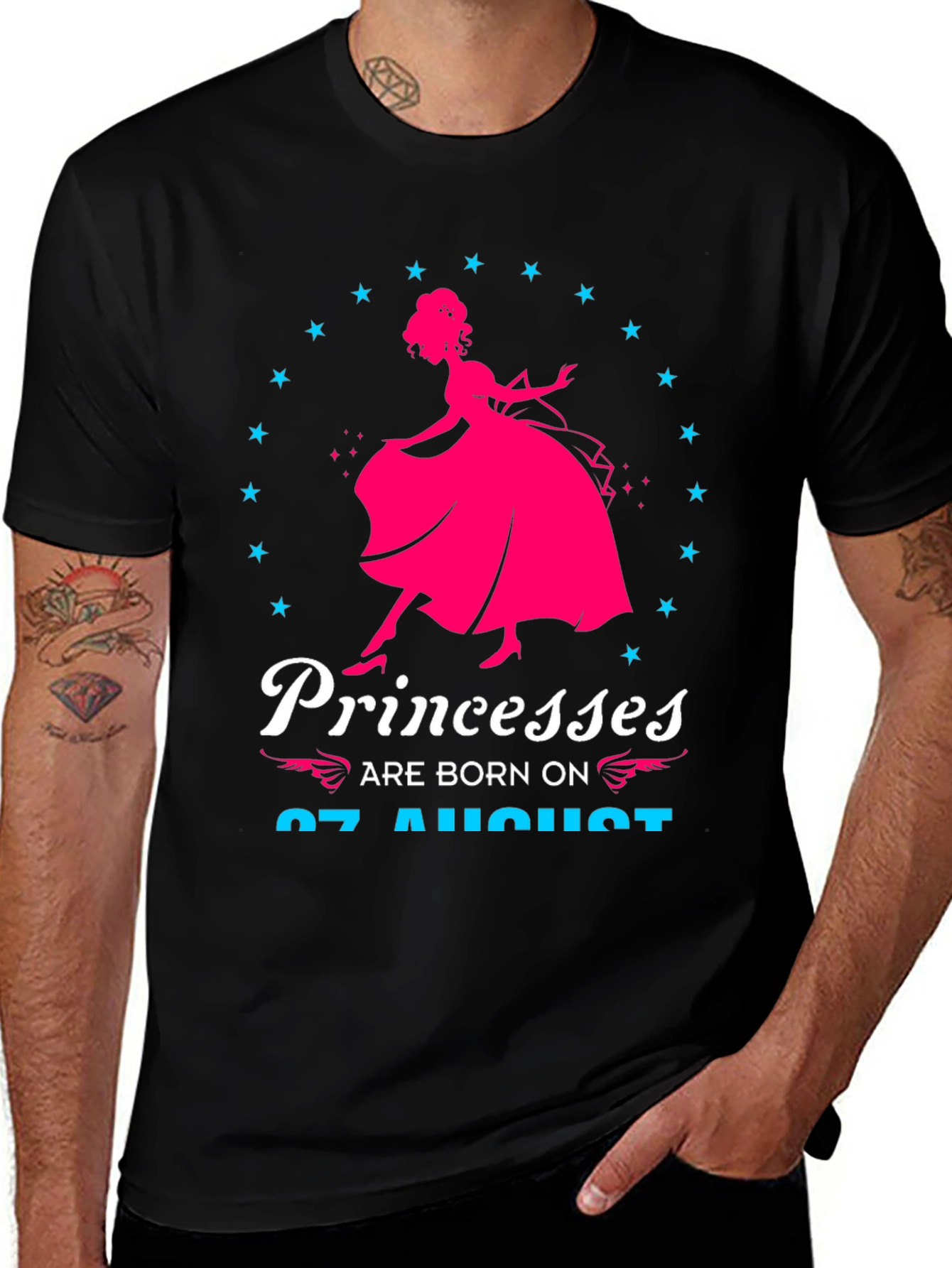 Princesses Born on August 07 T-Shirt