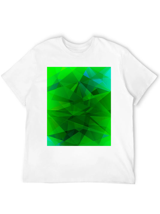 Abstract Geometric Green T-Shirt