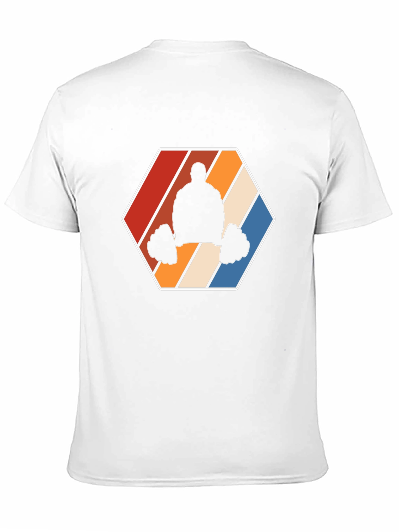 Retro Gym T-Shirt - Weightlifting Silhouette