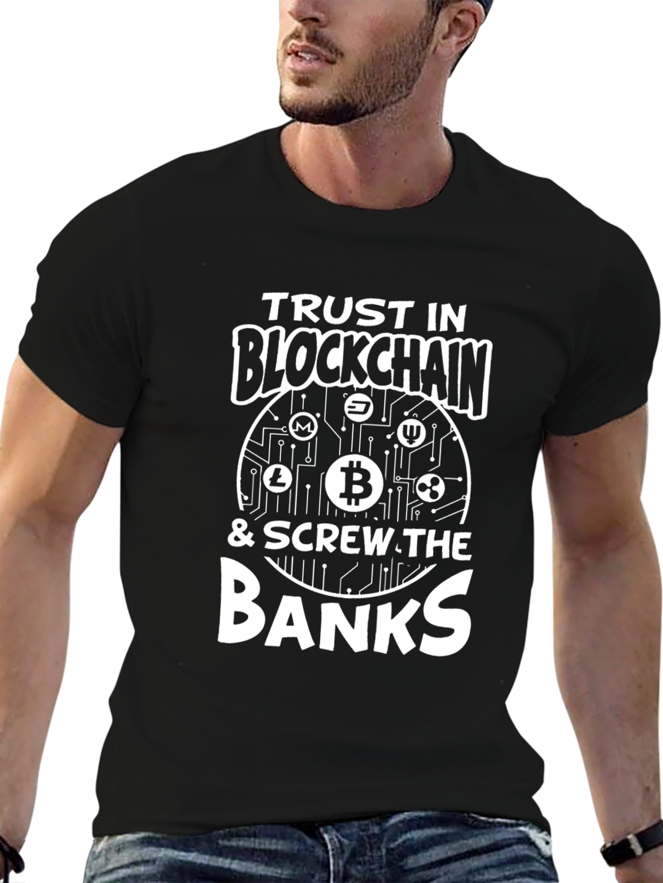 Trust Blockchain Crypto Bitcoin T-Shirt