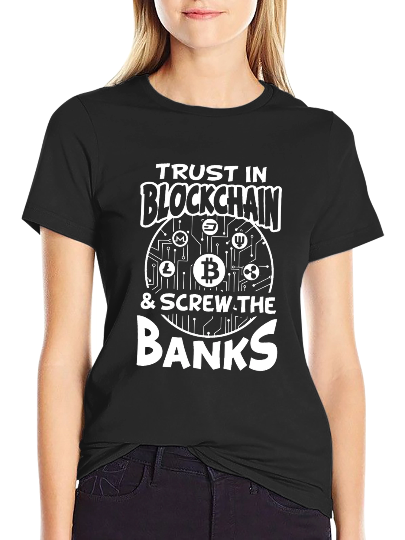 Trust Blockchain Crypto Bitcoin T-Shirt