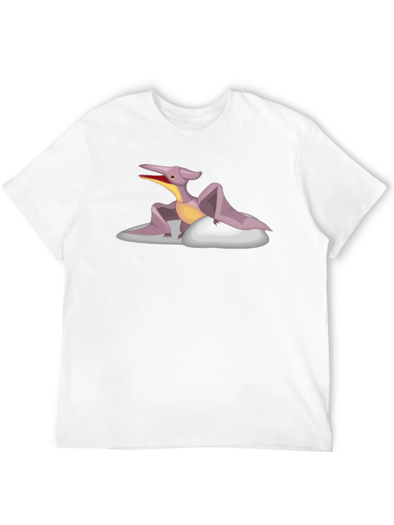 Pterodactyl Graphic Tee - Black Cotton T-Shirt