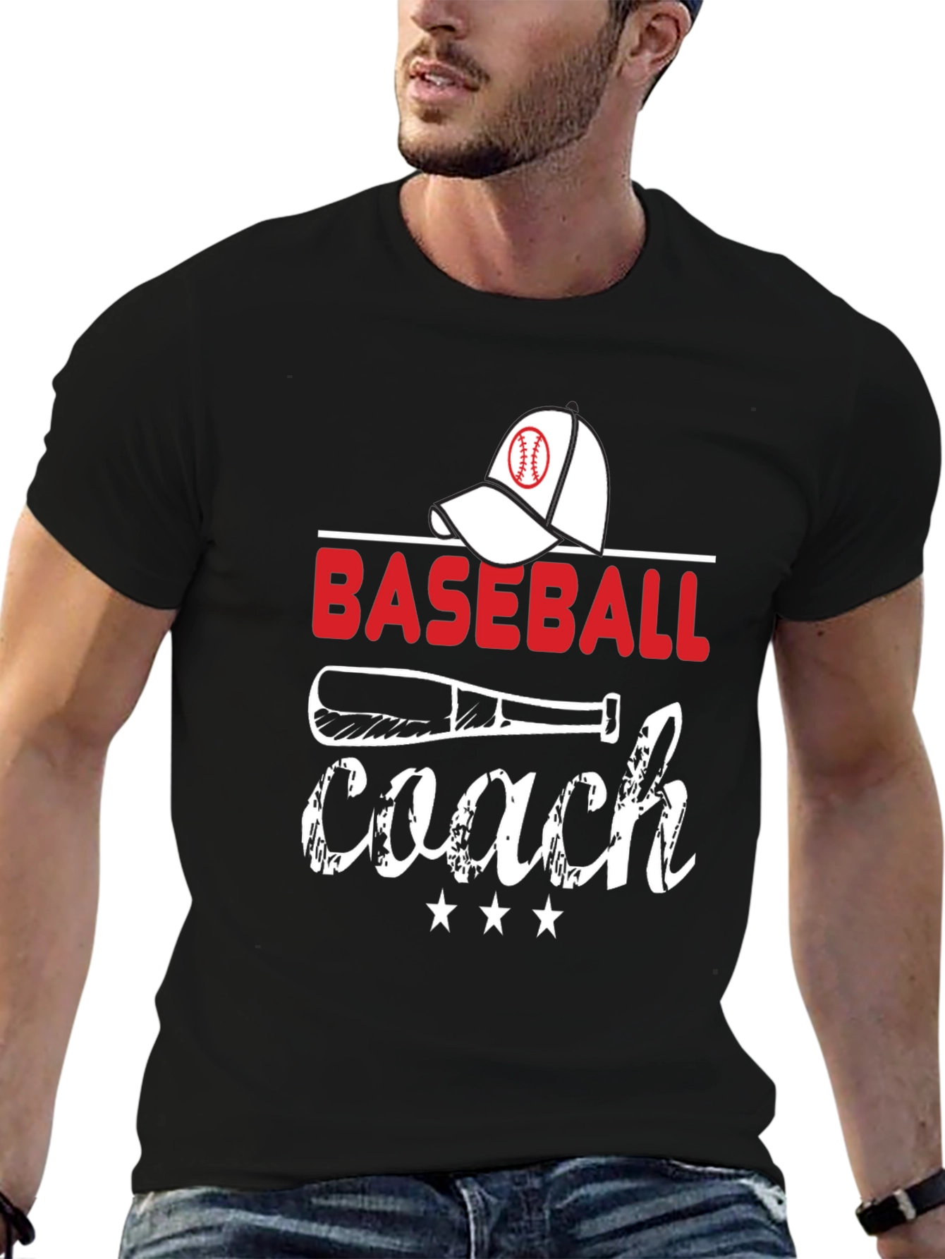 Baseball Coach Graphic T-Shirt