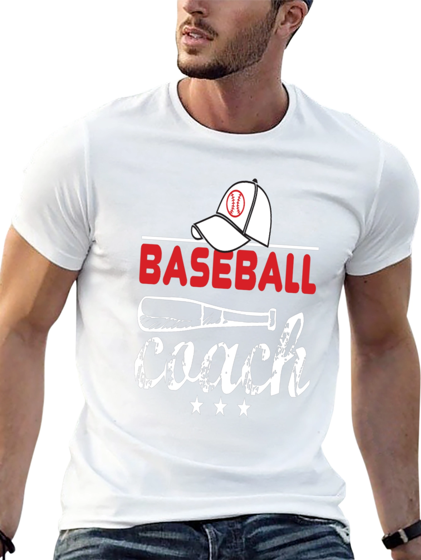 Baseball Coach Graphic T-Shirt