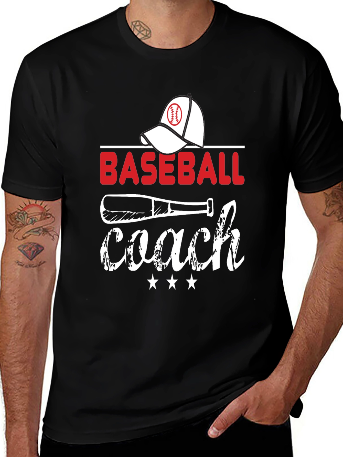 Baseball Coach Graphic T-Shirt