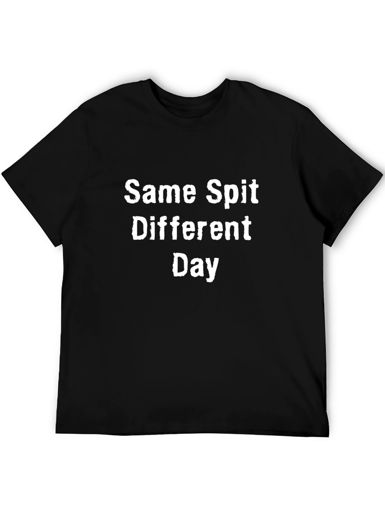 Same Spit Different Day Mens Black T-Shirt
