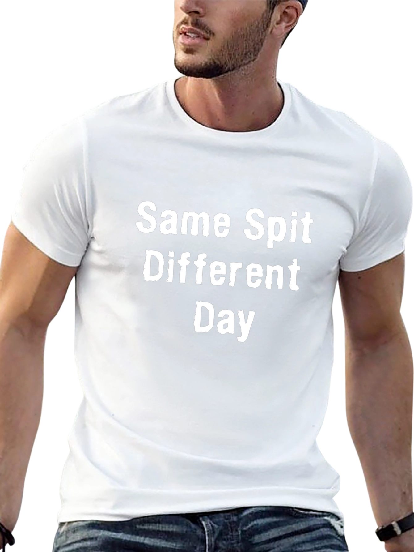 Same Spit Different Day Mens Black T-Shirt