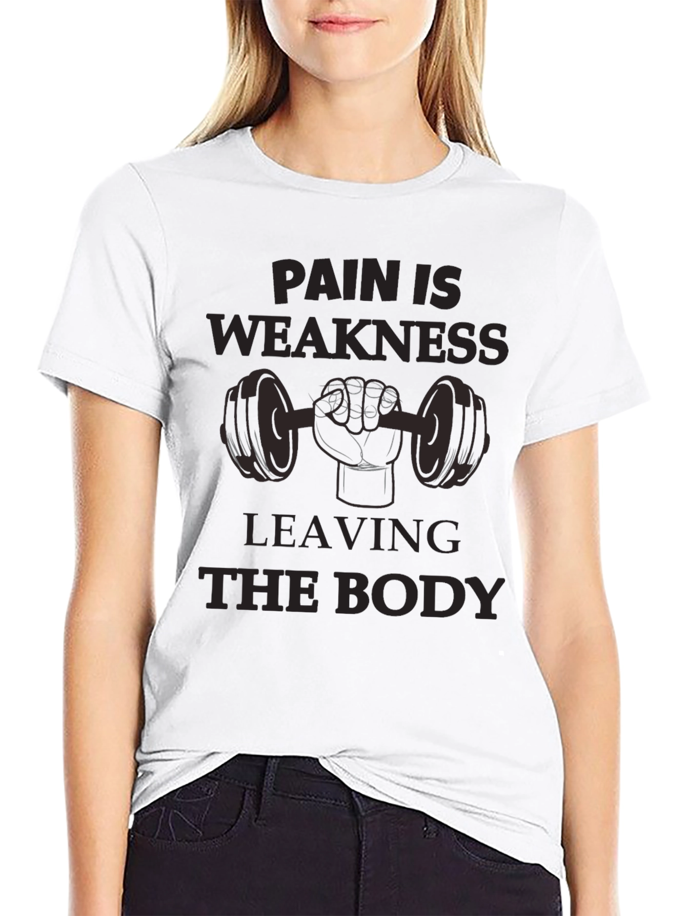 Pain Is Weakness Leaving The Body Graphic Tee